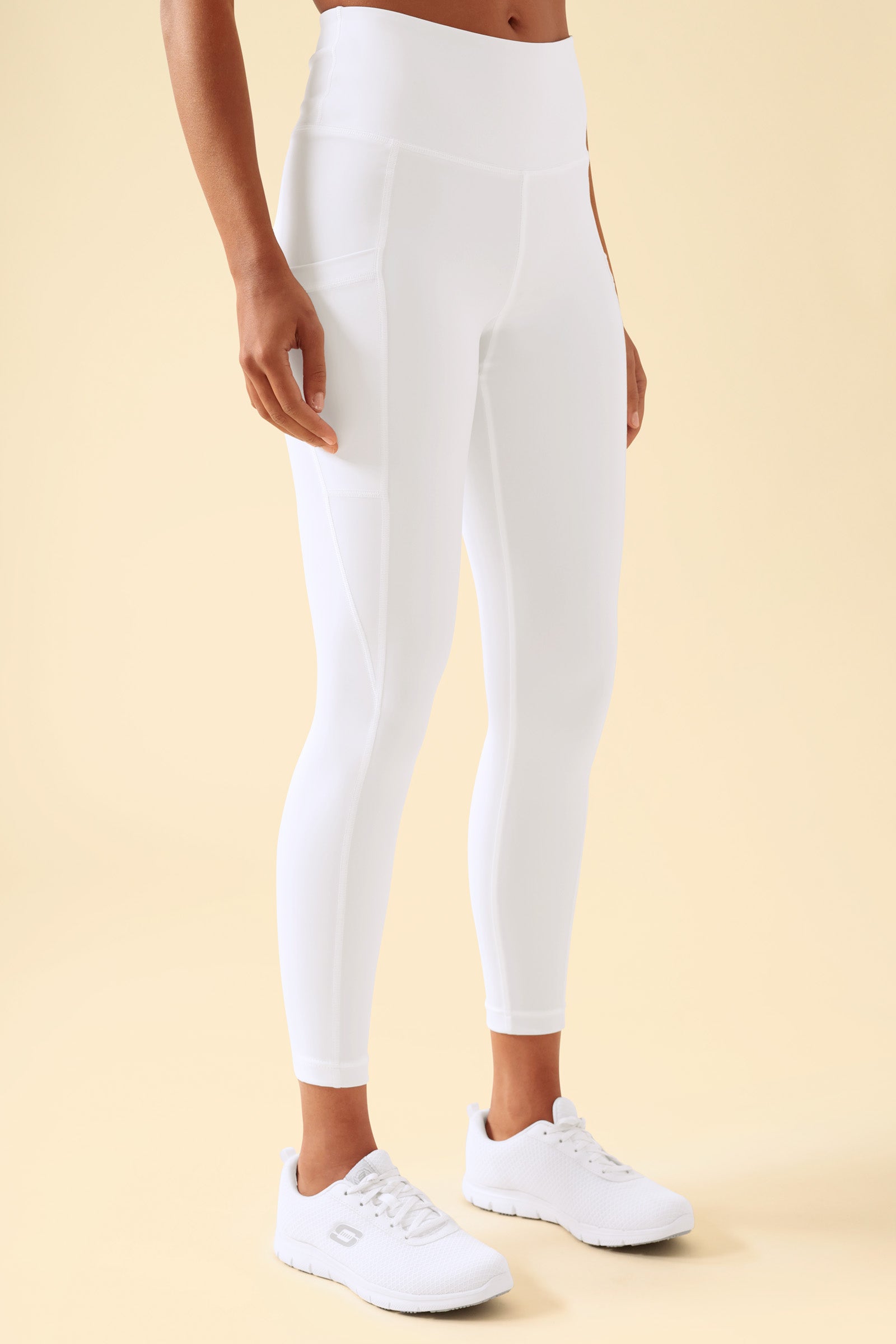 KAERE Leggings dames - super elastisch wit, Voorzijde view