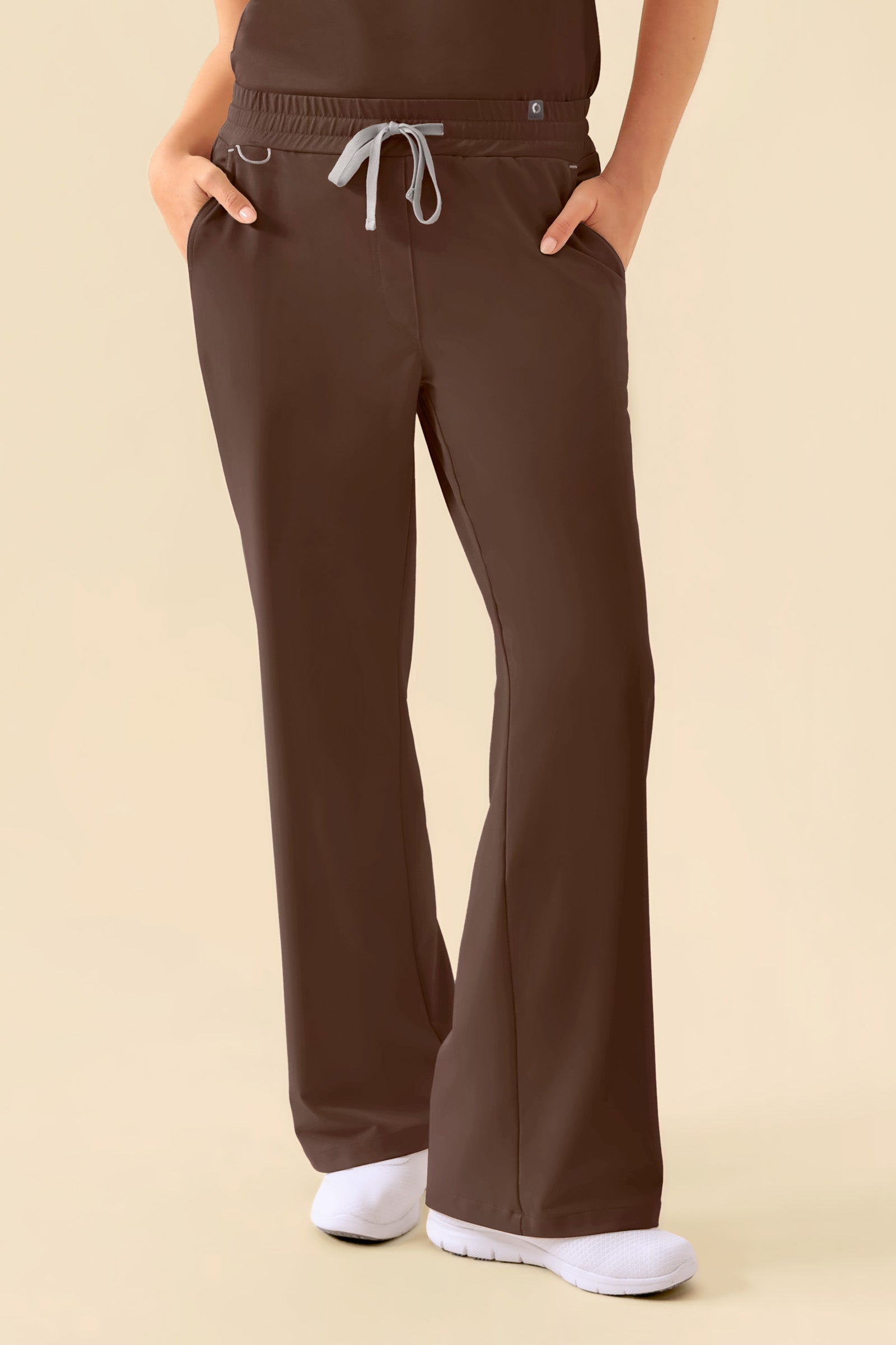 KAERE broek dames - wijd been coffee