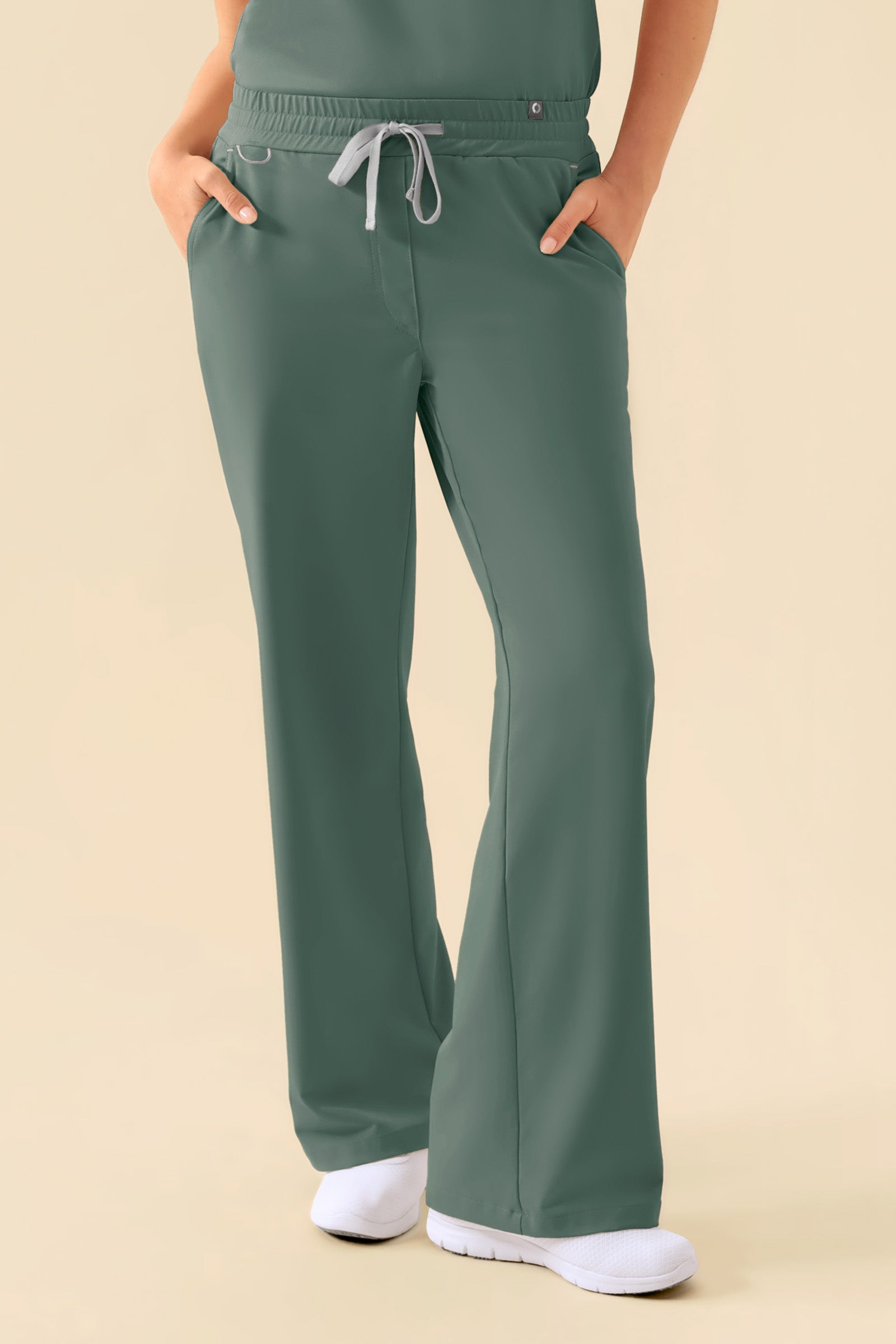 KAERE broek dames - wijd been donkergroen