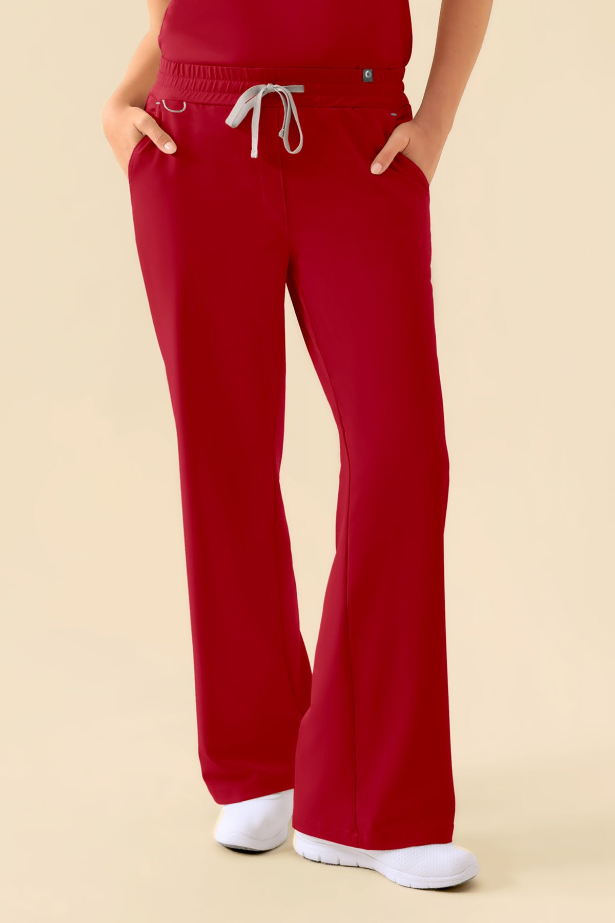KAERE broek dames - wijd been rood