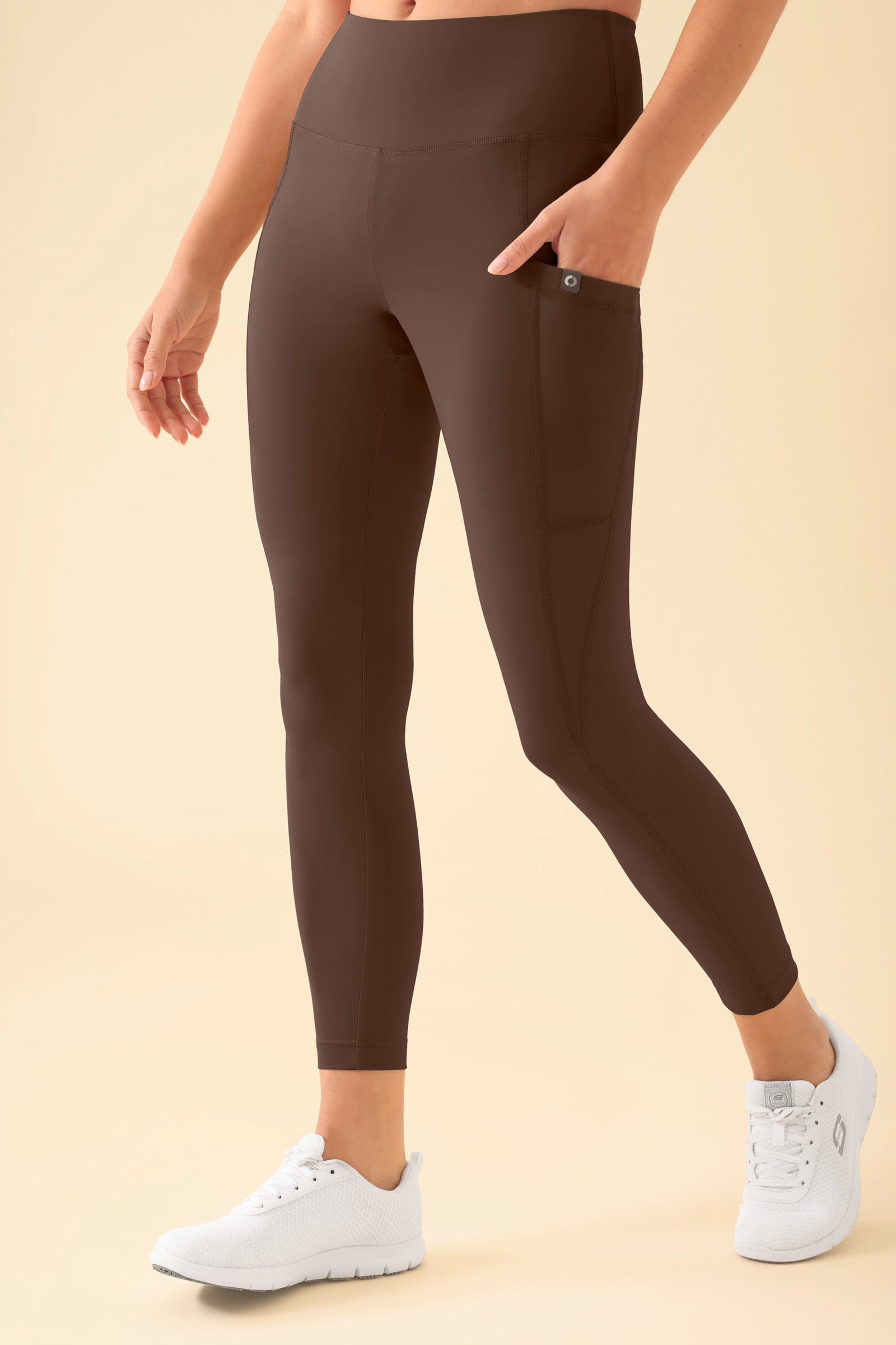 KAERE Leggings dames - super elastisch coffee