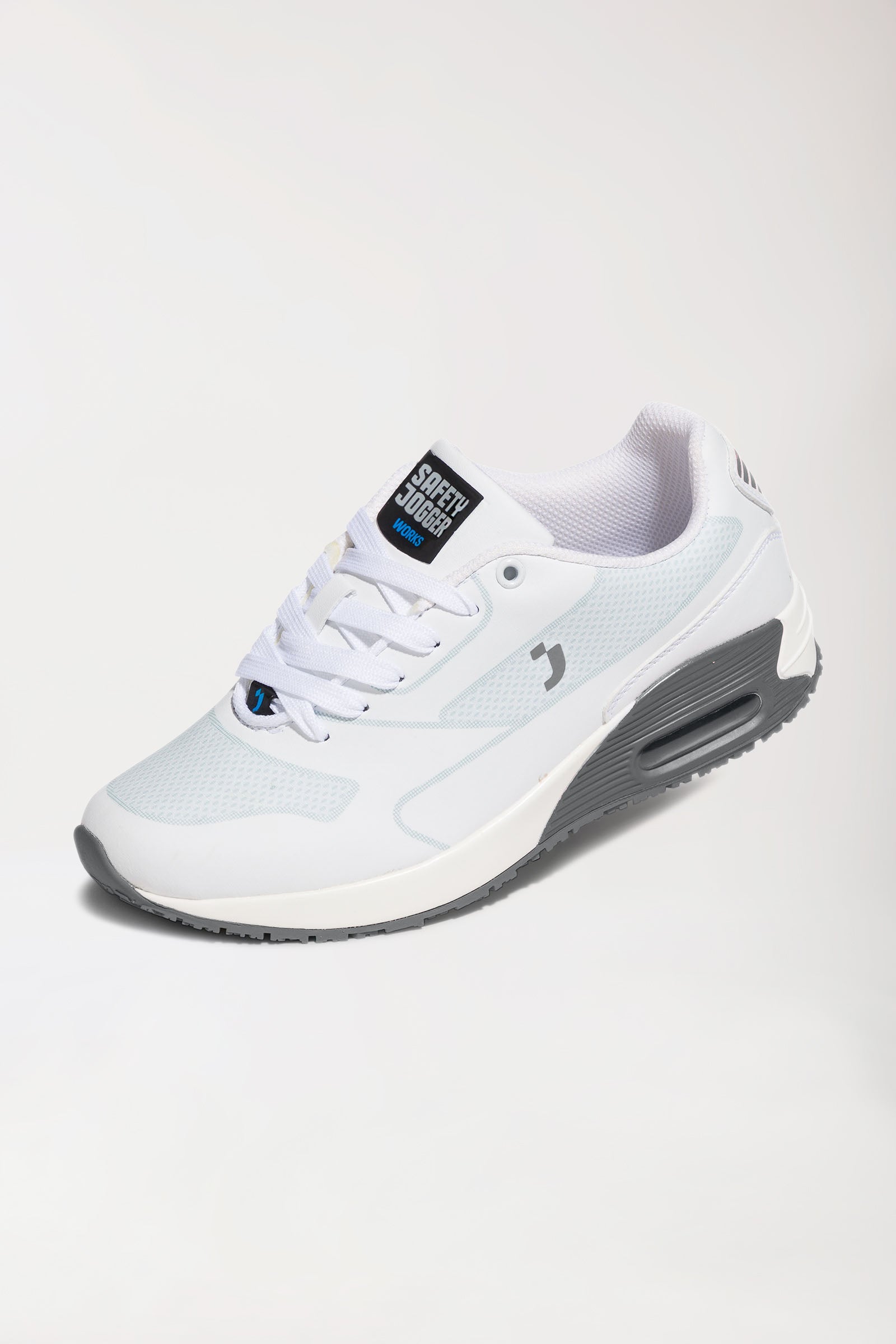 Dames beroepsschoen wit/grijs