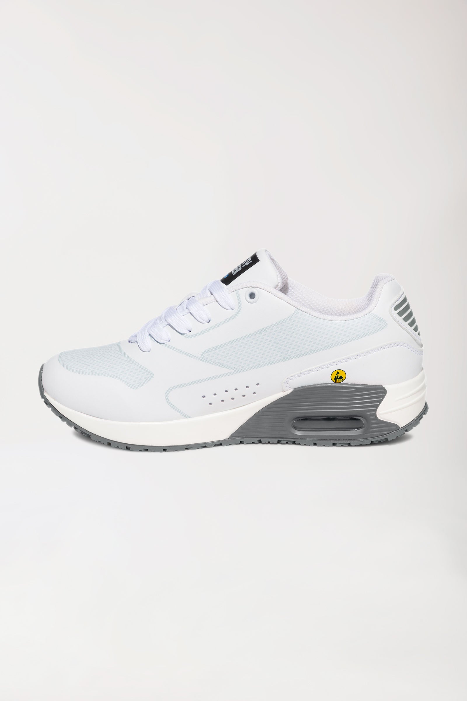 Dames beroepsschoen wit/grijs