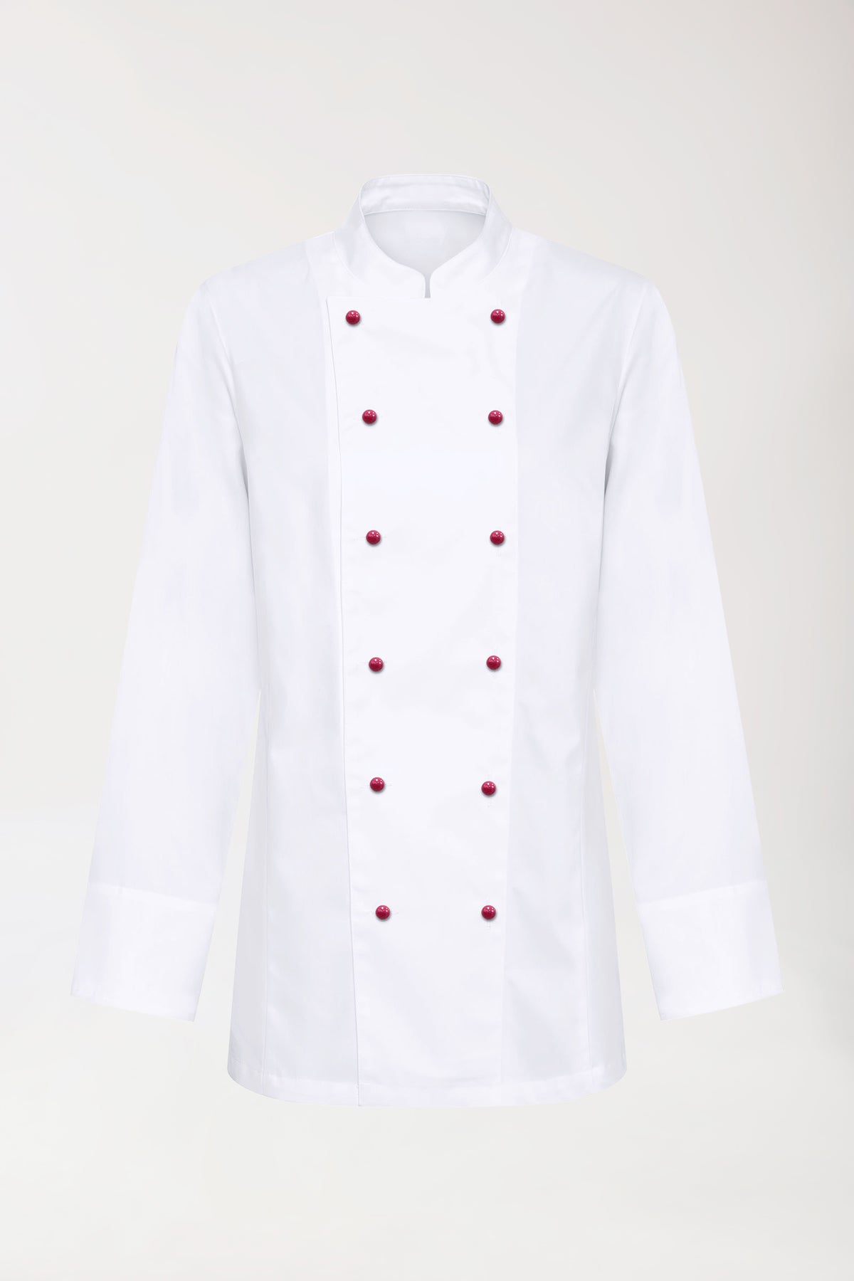 Gastro koksjas dames -6 knoops rij-1/1 mouw wit
