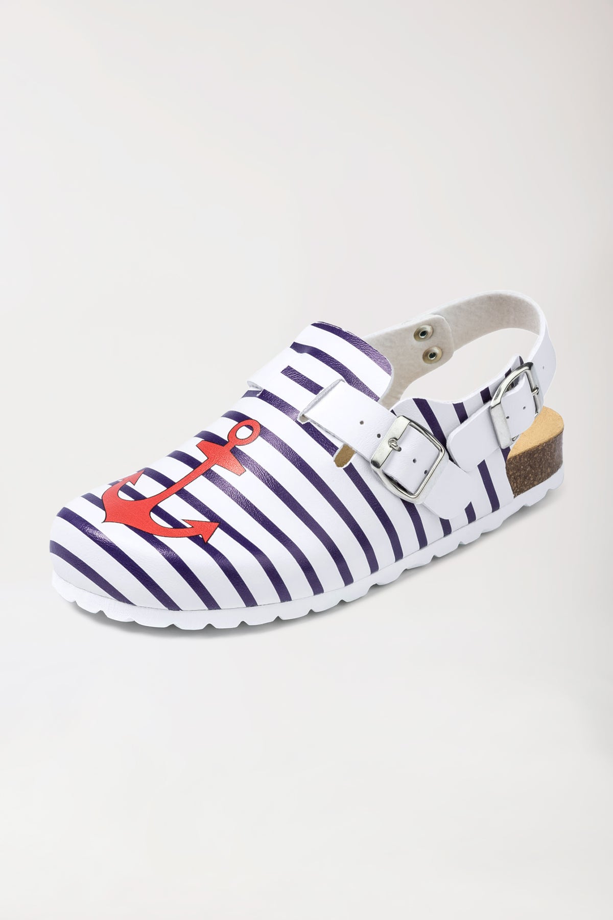 Dames muil wit/marine/rood