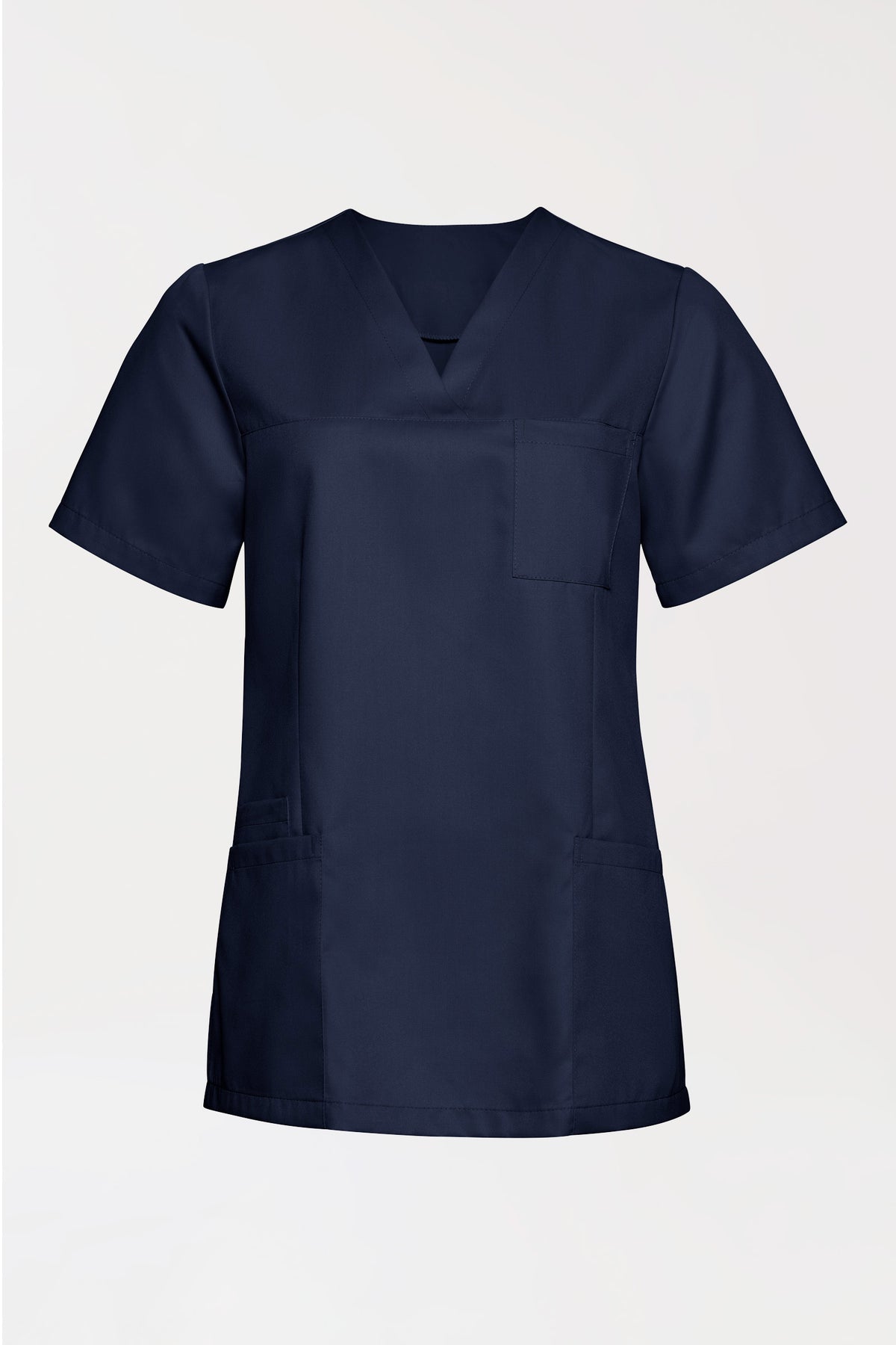 TENCEL™ oversteektuniek dames - V-hals navy, Voorzijde view