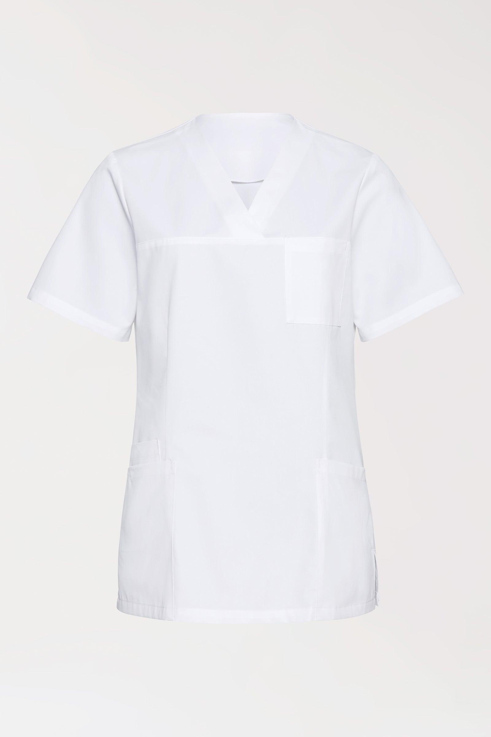 TENCEL™ oversteektuniek dames - V-hals wit, Voorzijde view