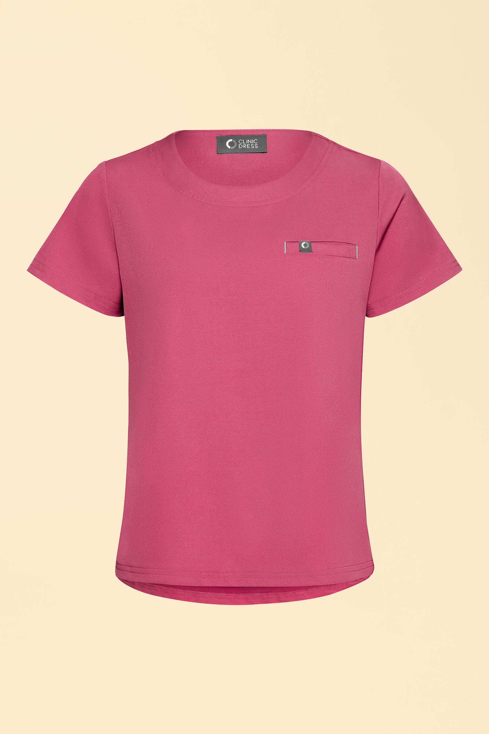KAERE shirt dames - ronde hals oud rose, Voorzijde view