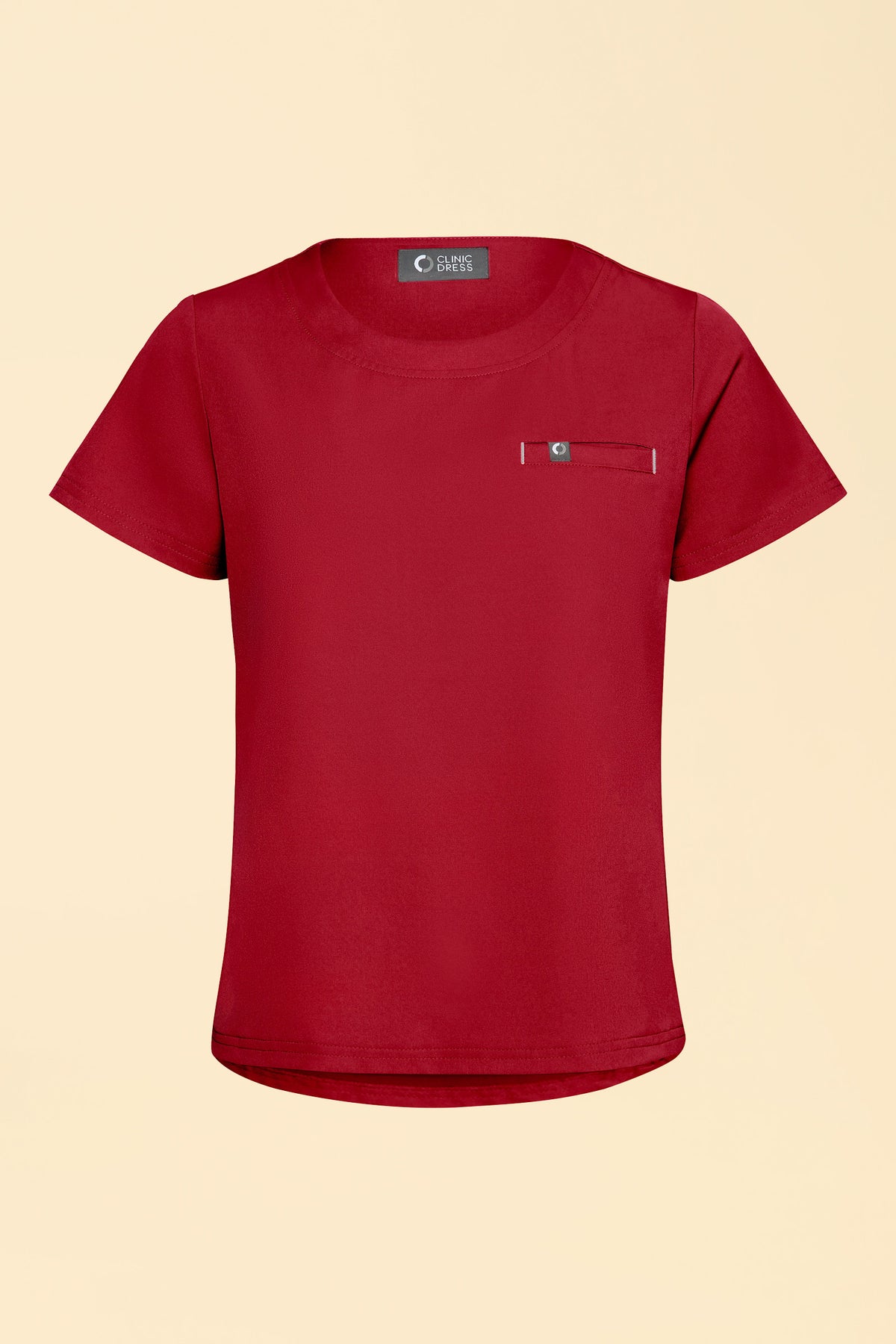 KAERE shirt dames - ronde hals rood, Voorzijde view