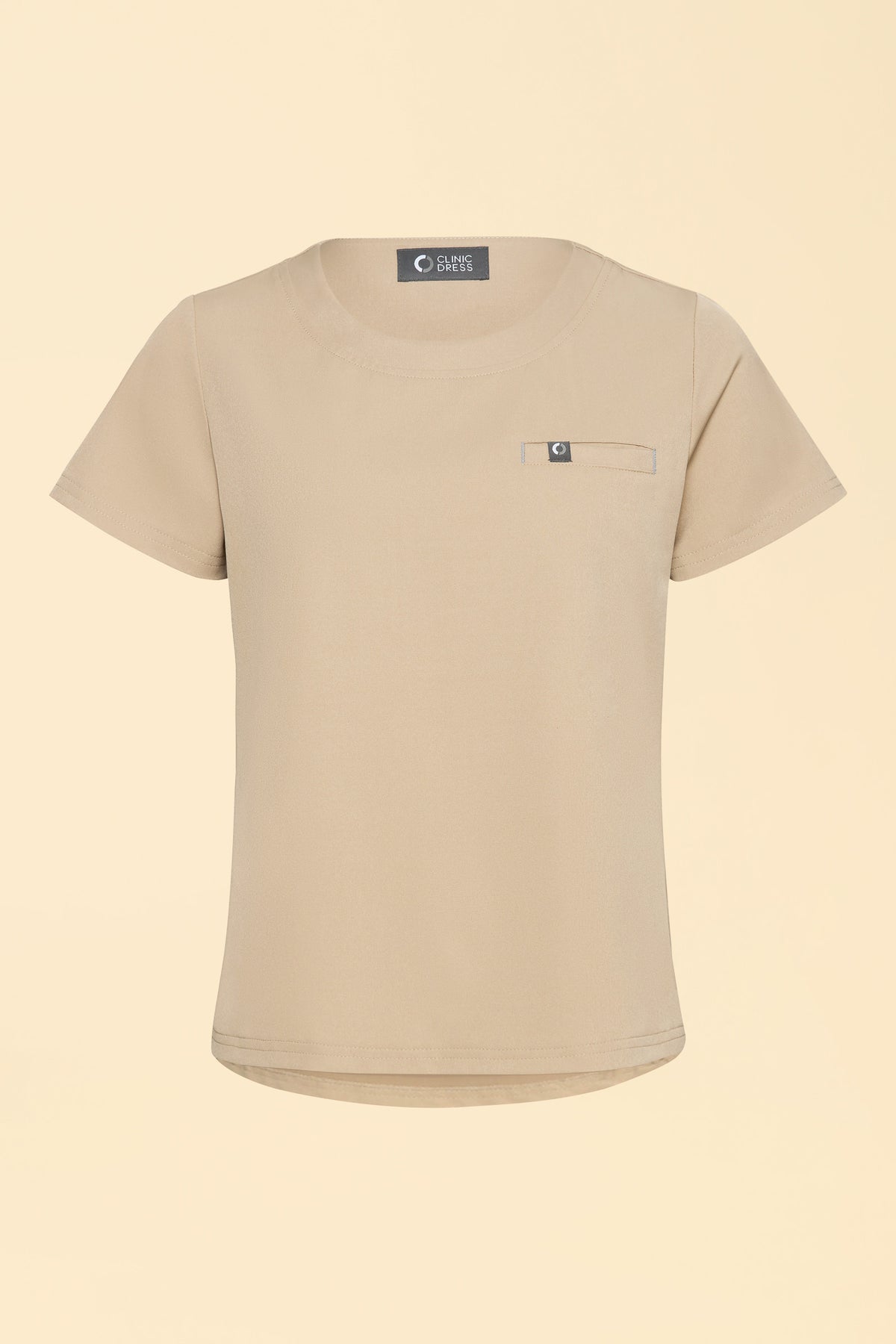 KAERE shirt dames - ronde hals zand, Voorzijde view