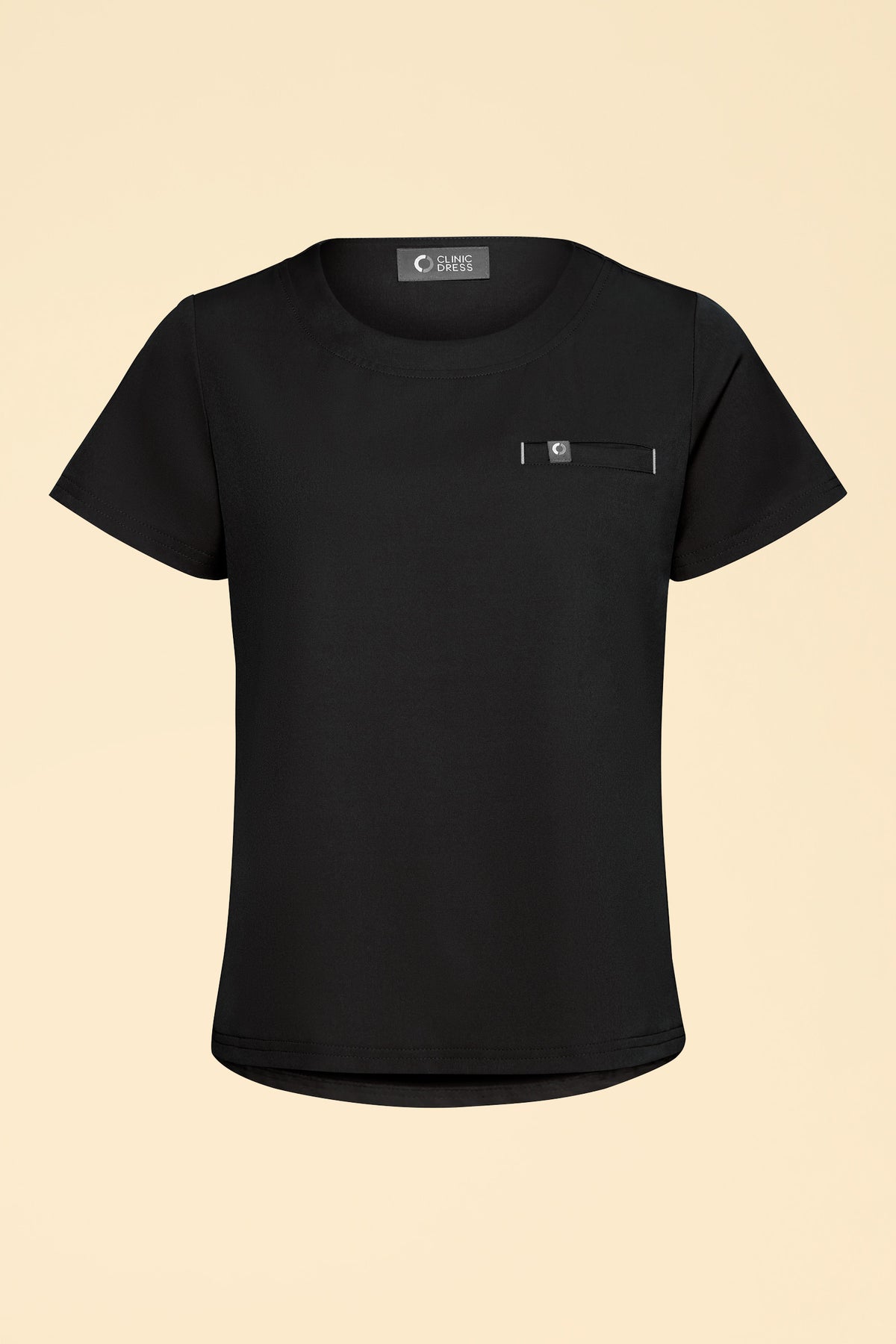 KAERE shirt dames - ronde hals zwart, Voorzijde view