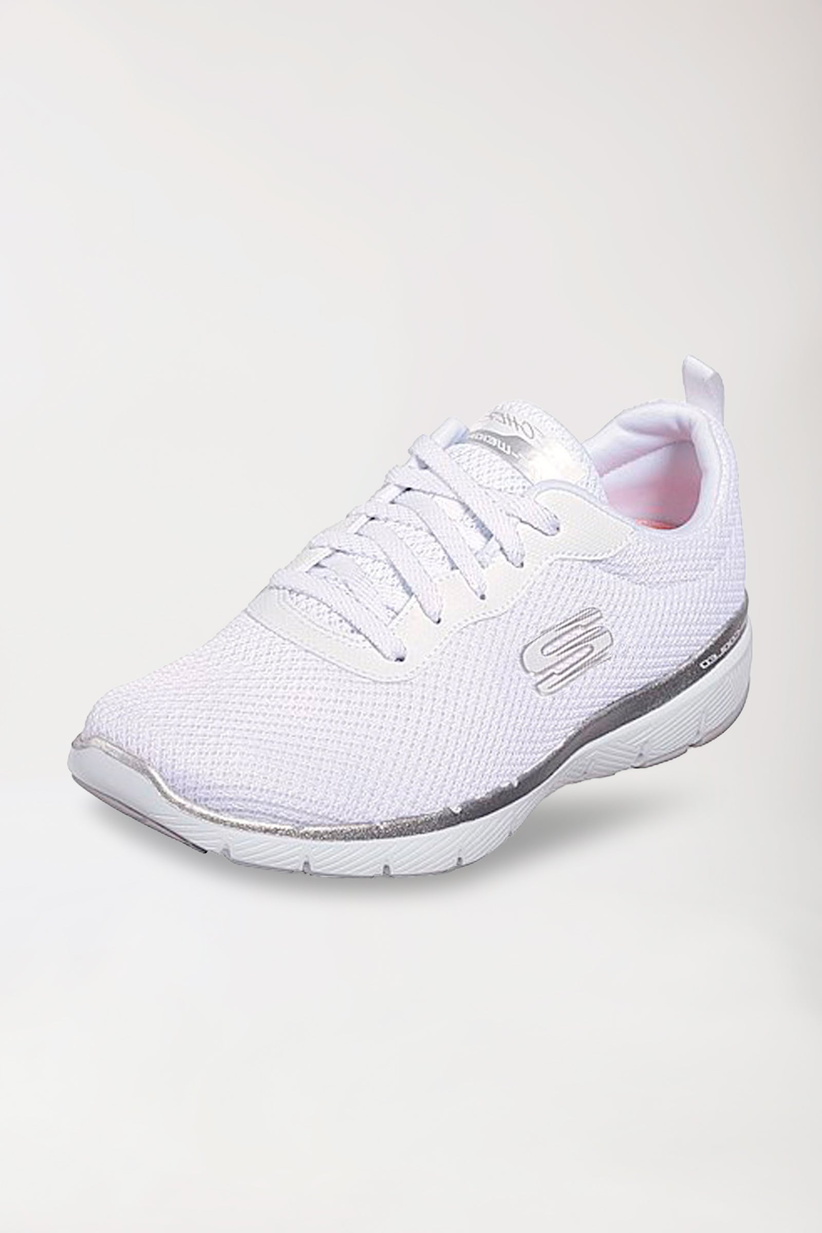 Dames sneaker-mesh- wit, Voorzijde view