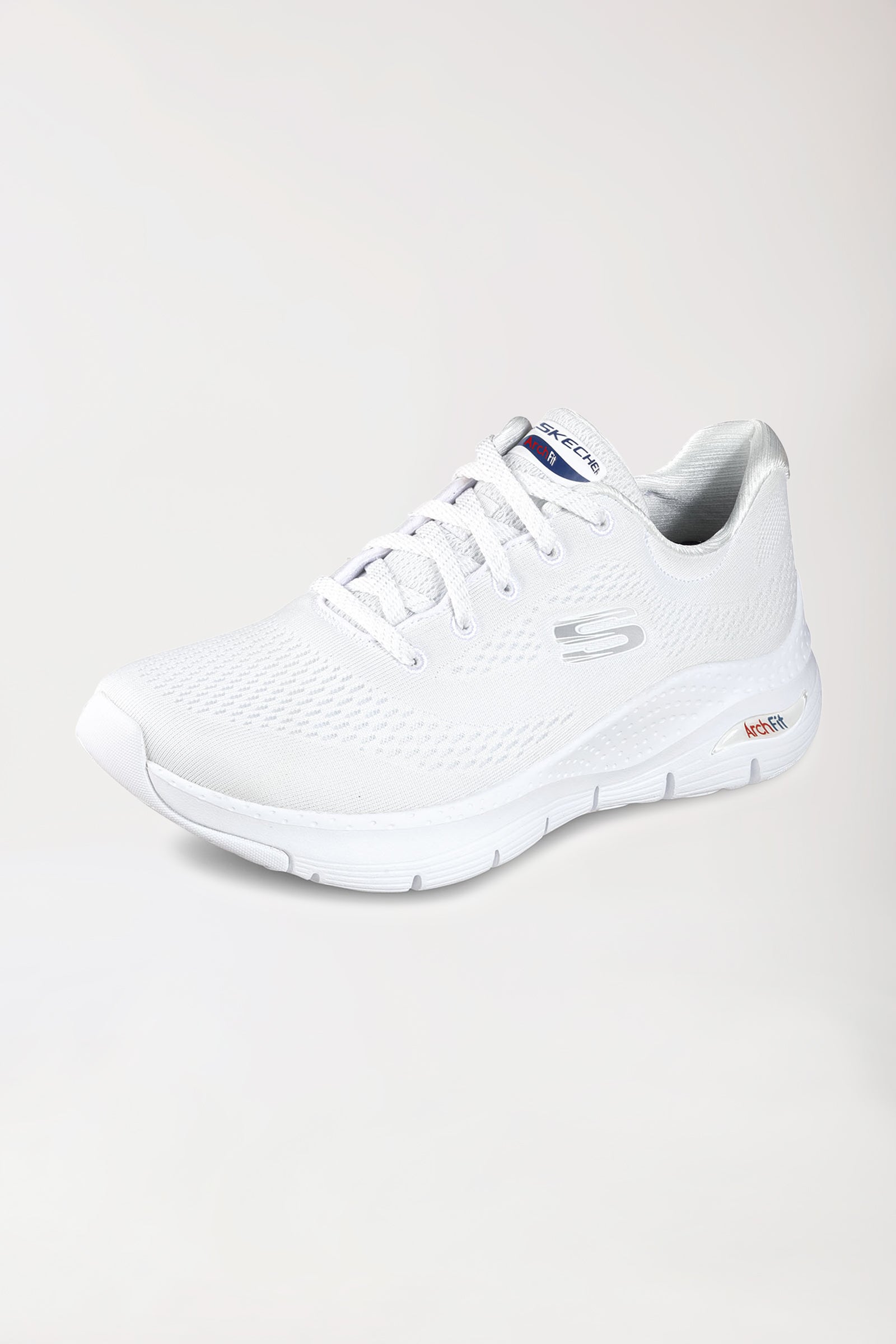 Dames sneaker-SKECHERS-memory foam-wit