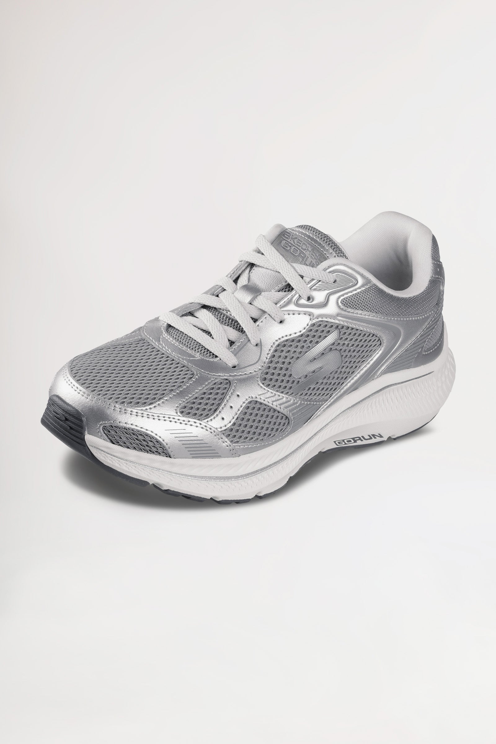 Dames sneaker-SKECHERS-zilver/wit