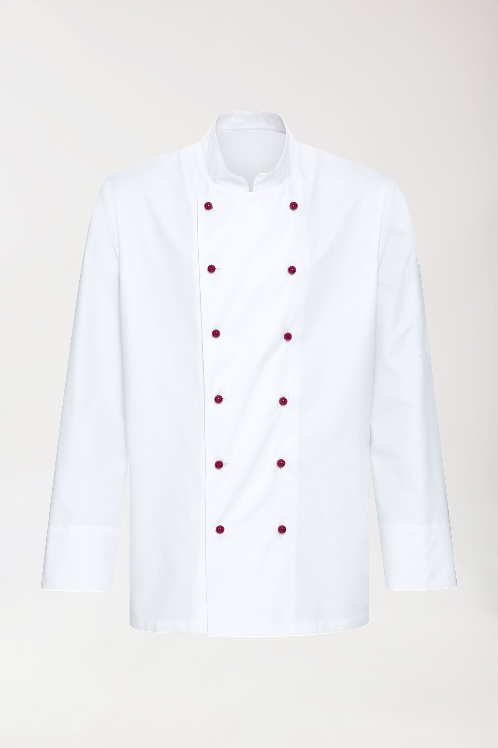 Gastro koksjas heren -6 knoops rij- 1/1 mouw wit