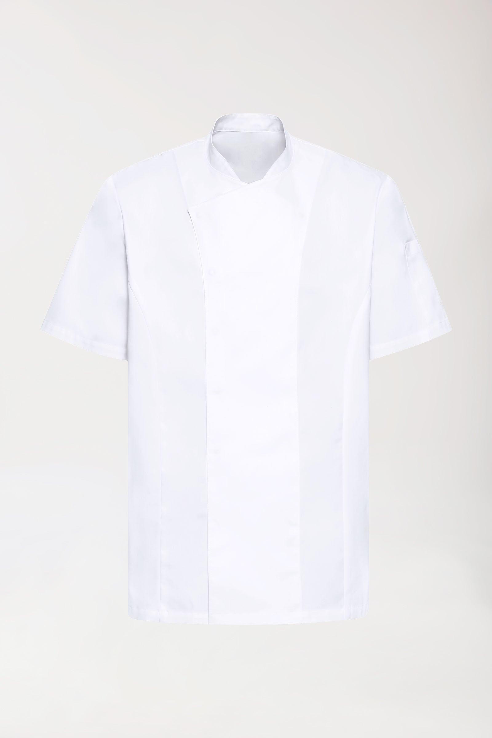 Gastro koksjas heren -drukknoopsluiting- 1/2 mouw wit