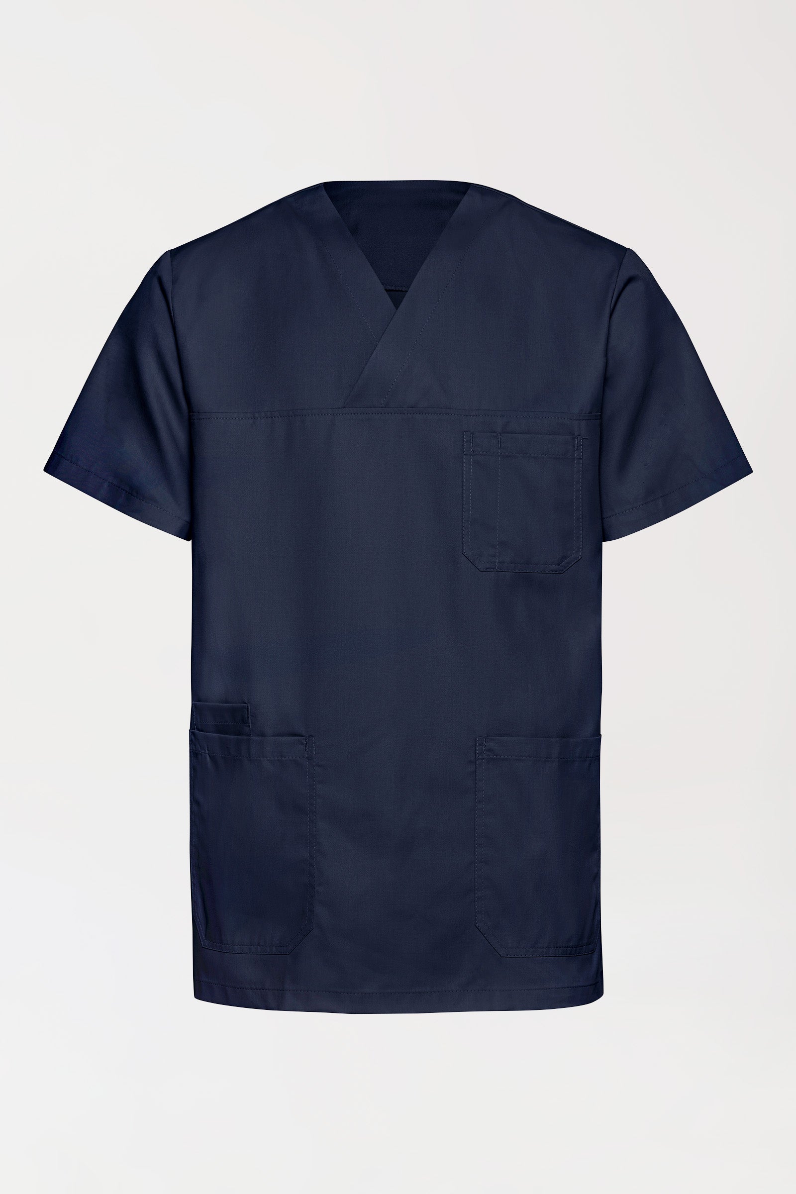 TENCEL™ oversteektuniek heren - V-hals navy, Voorzijde view
