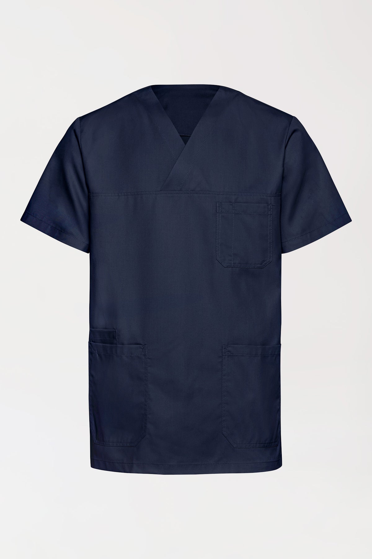 TENCEL™ oversteektuniek heren - V-hals navy, Voorzijde view