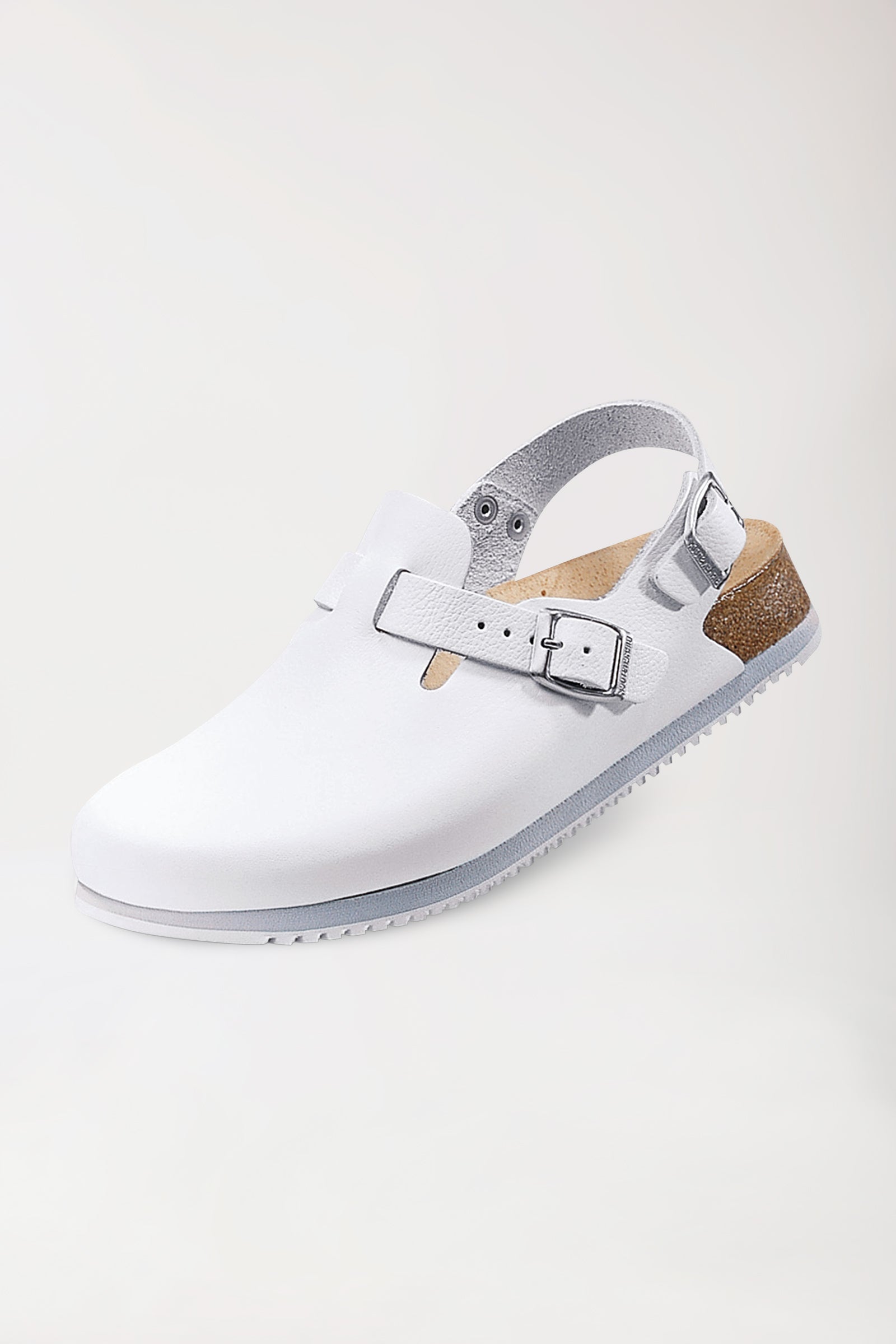 Birkenstock Unisex beroepsmuil-leder- wit