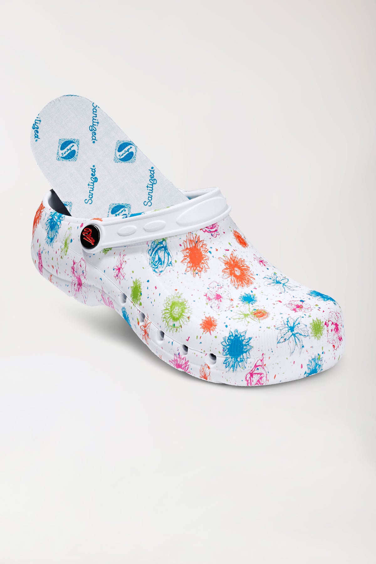Unisex beroepsmuil wit/bont