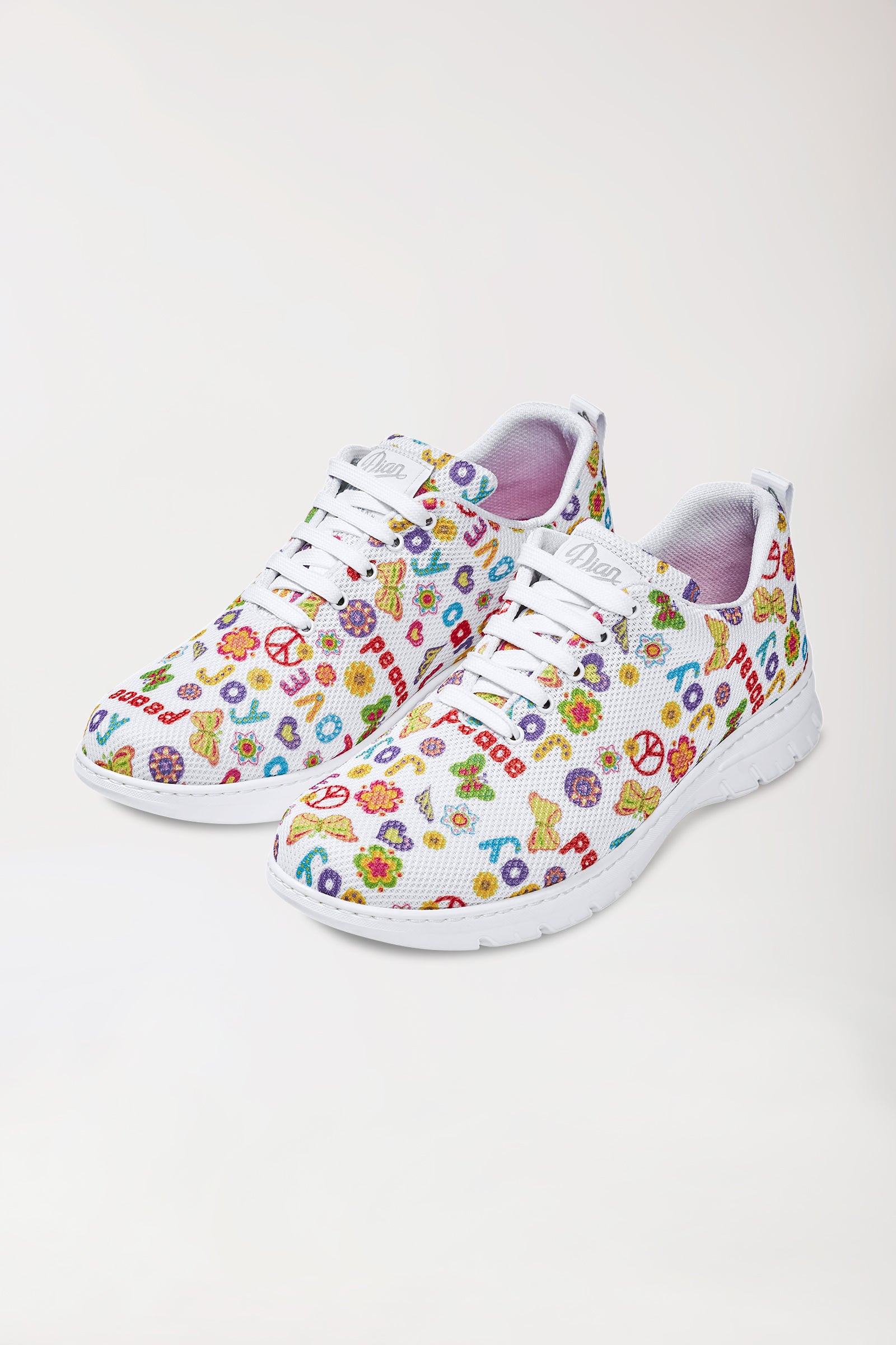 Unisex beroepsschoen wit/oranje/groen