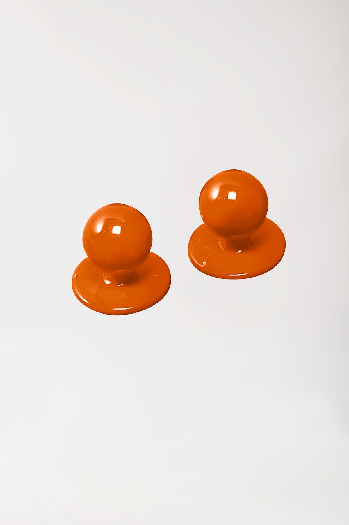 Gastro kogelknopen unisex - 12 stuks oranje, Voorzijde view