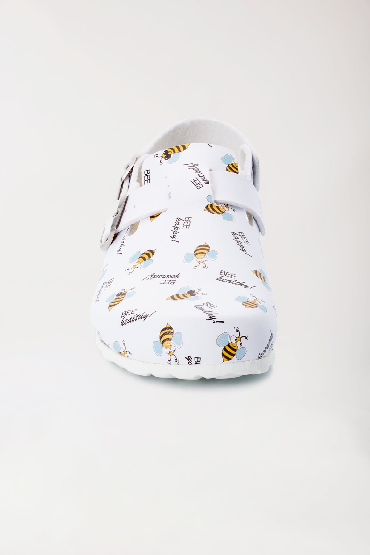 Unisex muil wit/geel/zwart, Voorzijde view