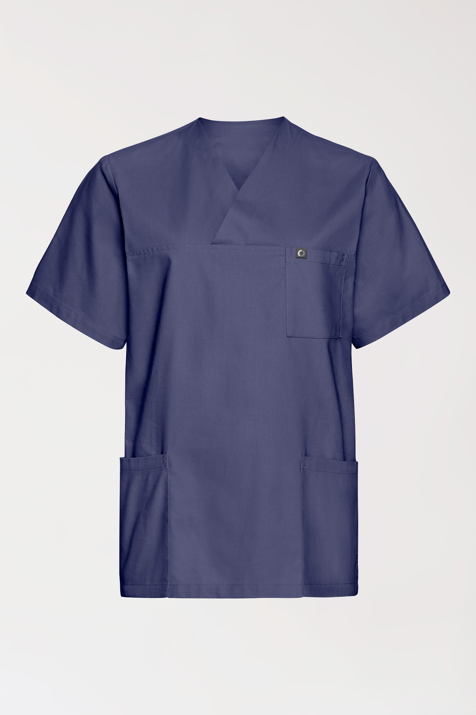 Katoenen oversteektuniek unisex - 2-pack light navy, Voorzijde view