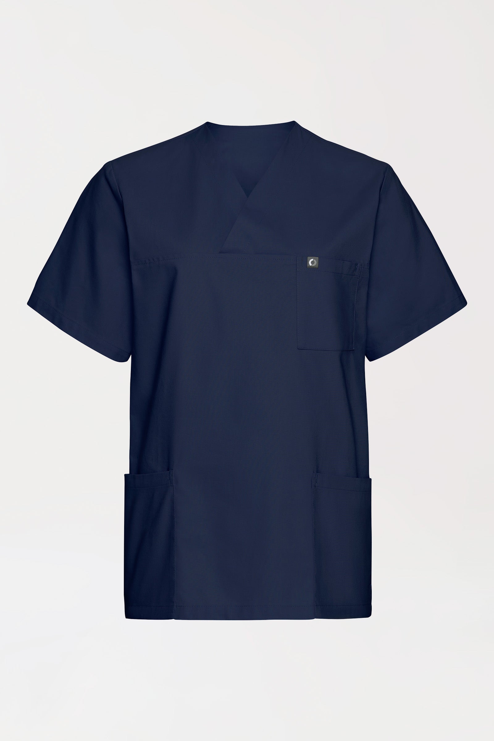 Katoenen oversteektuniek unisex - 2-pack navy, Voorzijde view