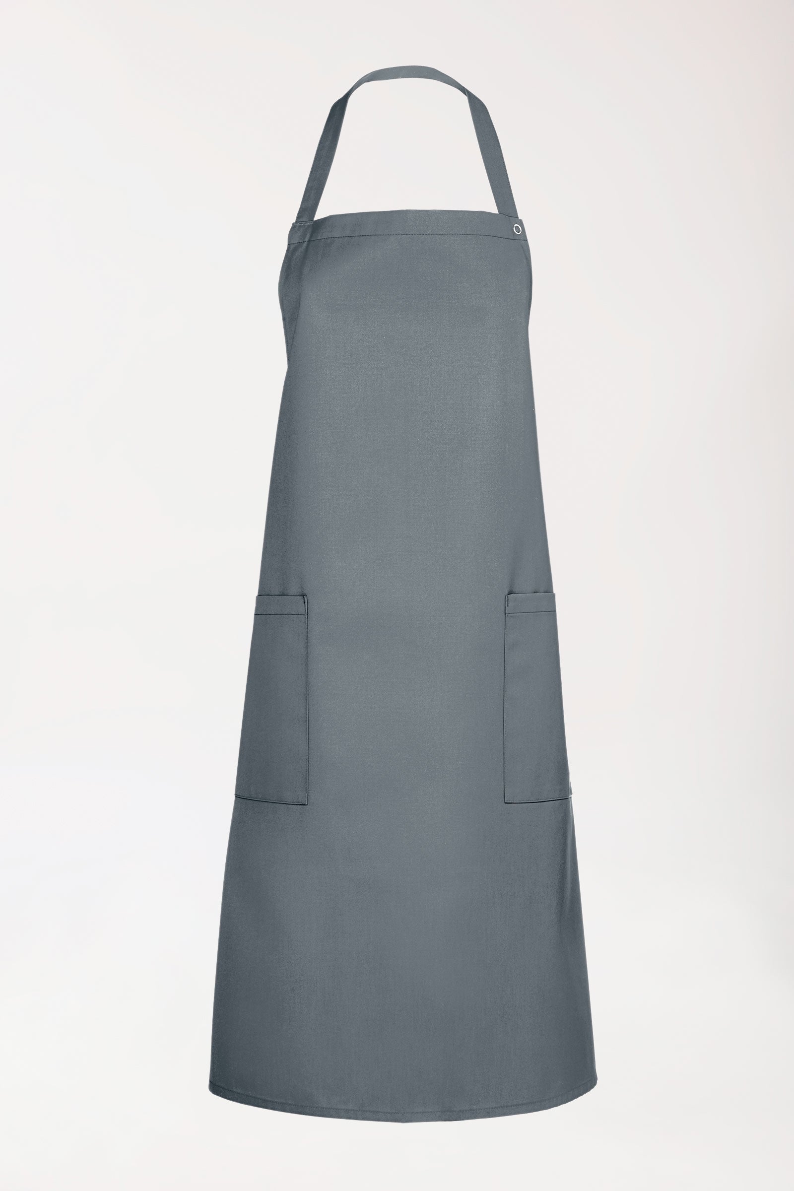 Gastro schort unisex - één maat steengrijs, Voorzijde view