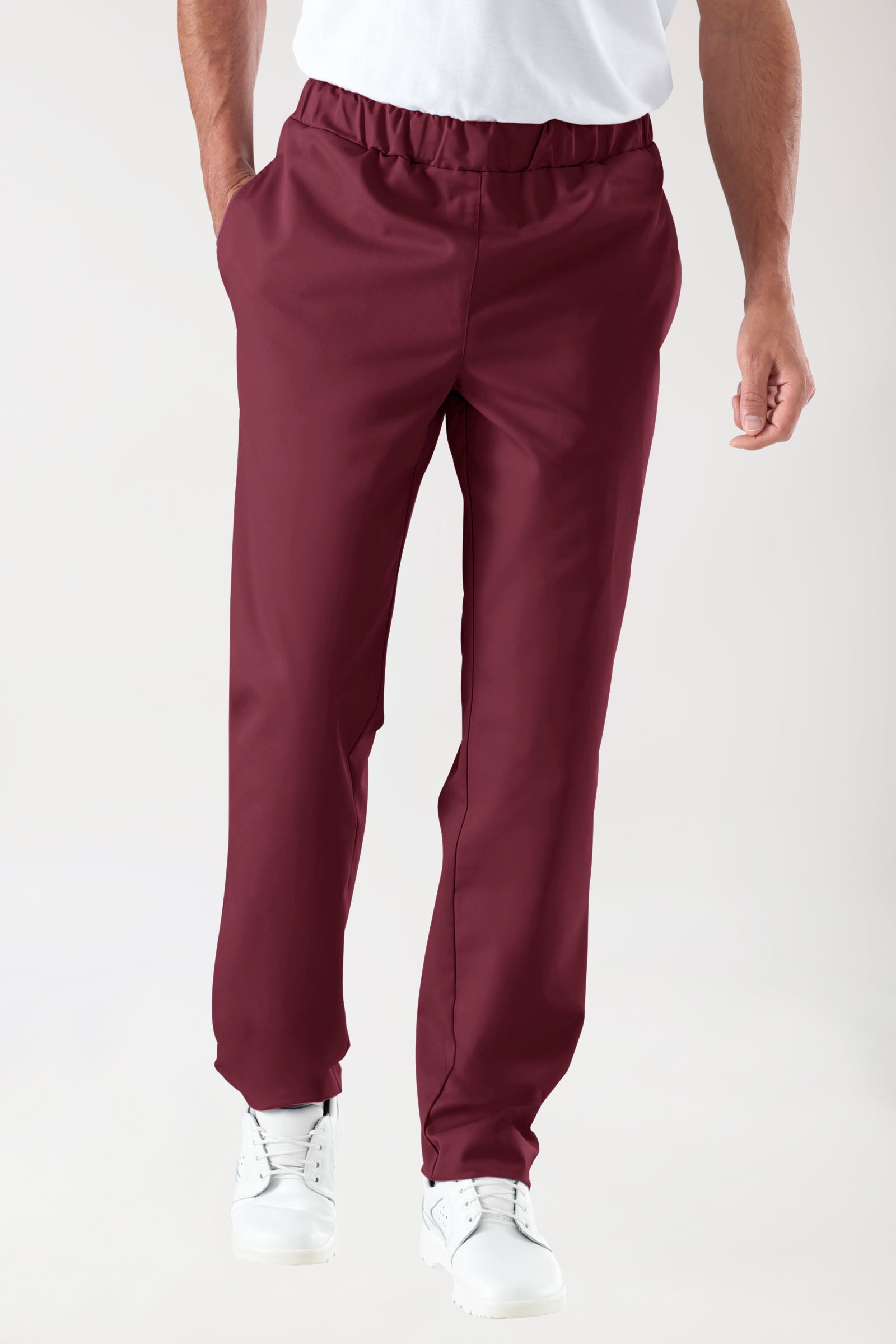 JUST STRONG broek uniseks - elastische boord bordeaux