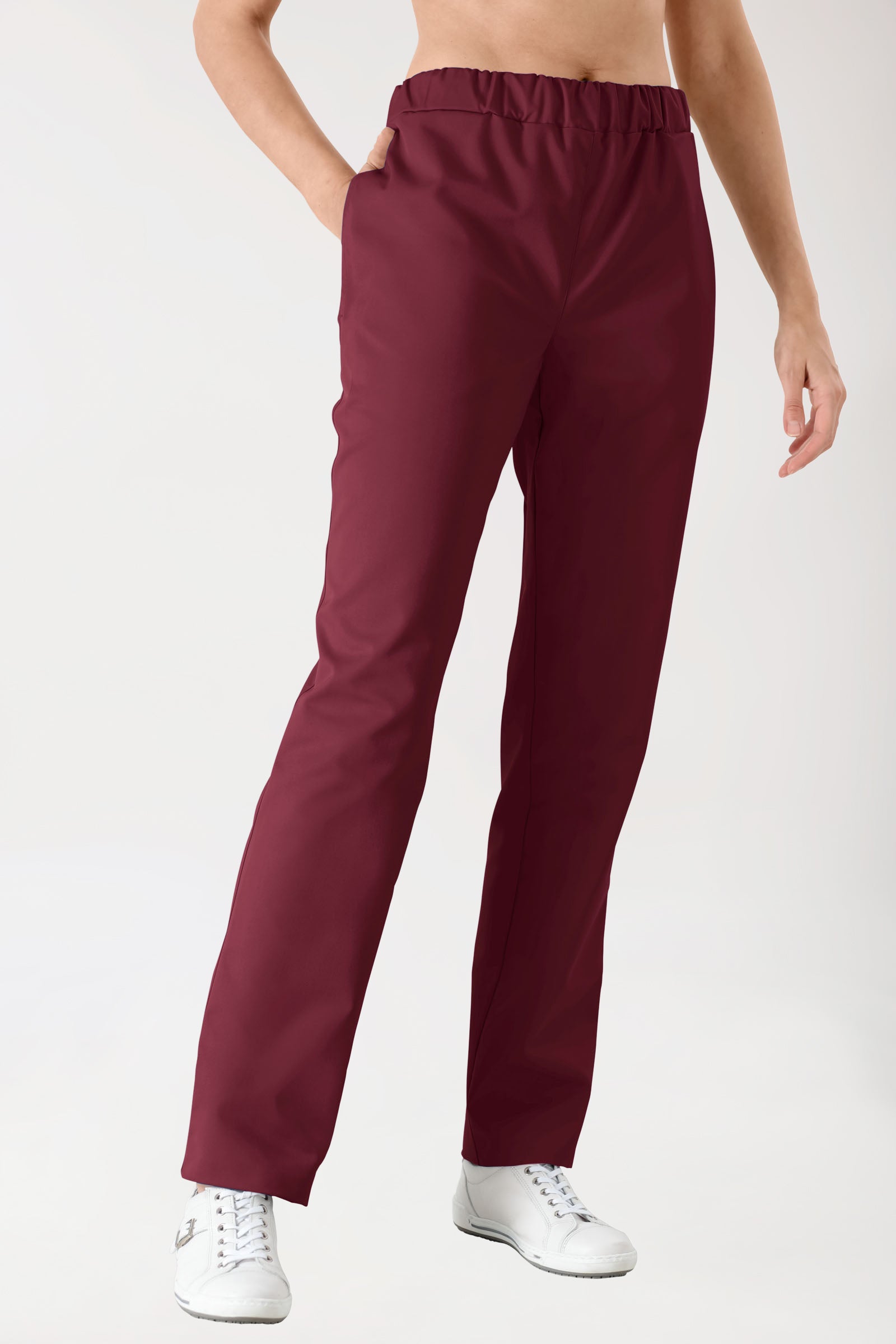 JUST STRONG broek uniseks - elastische boord bordeaux