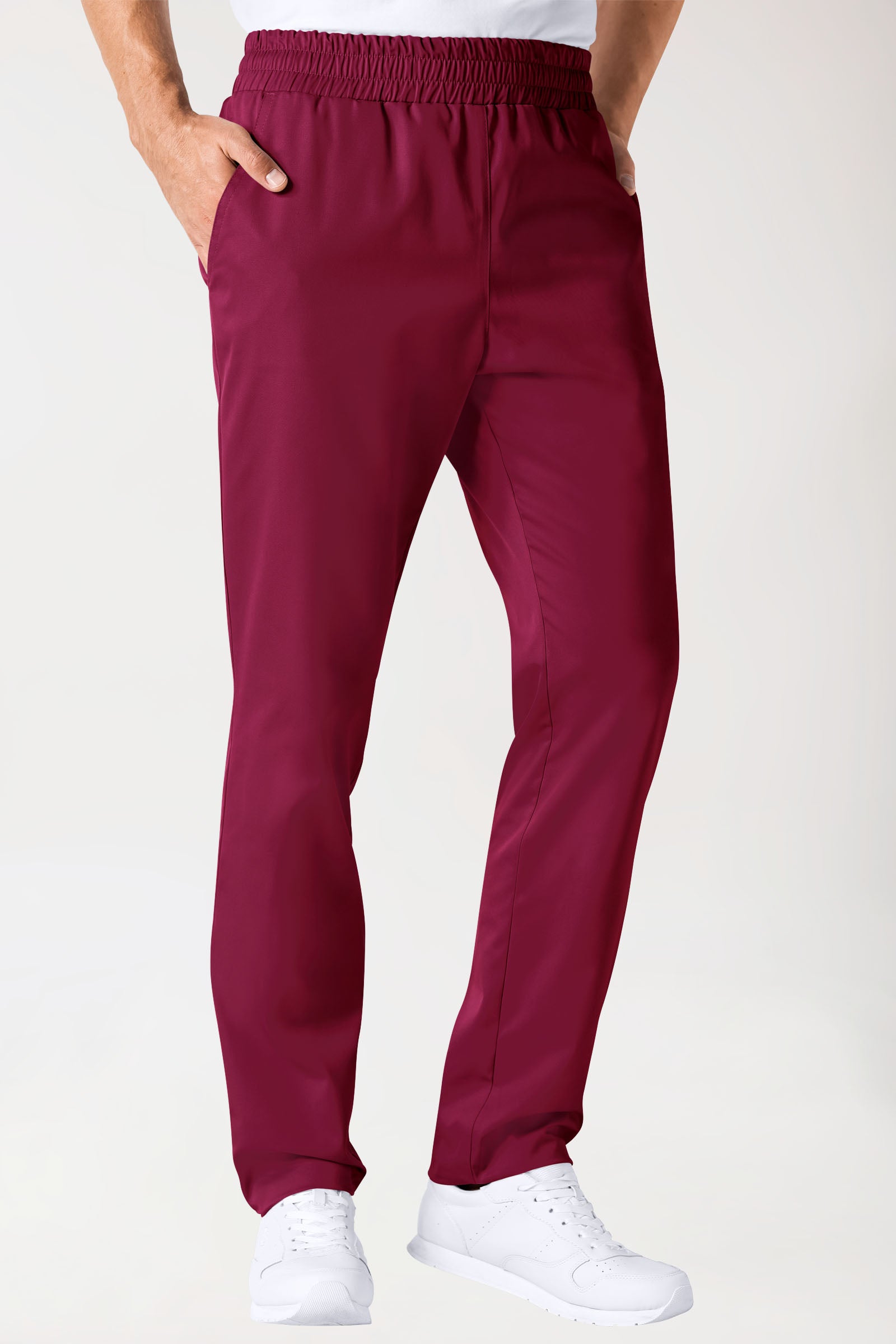 broek uniseks - hoge boord bordeaux