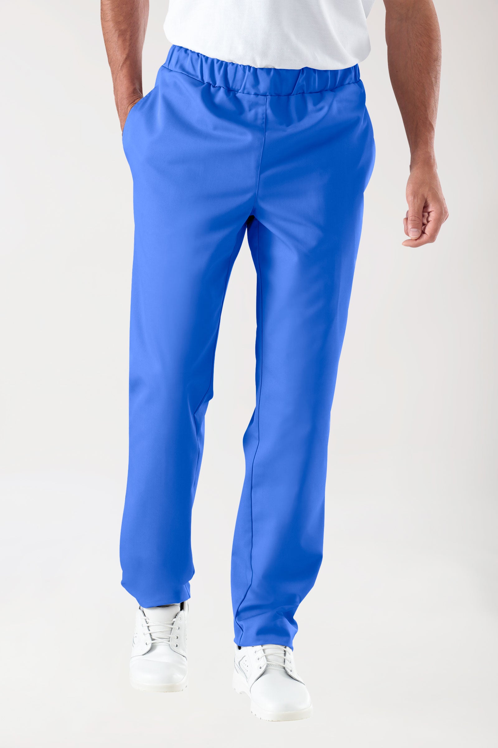 JUST STRONG broek uniseks - elastische boord koningsblauw