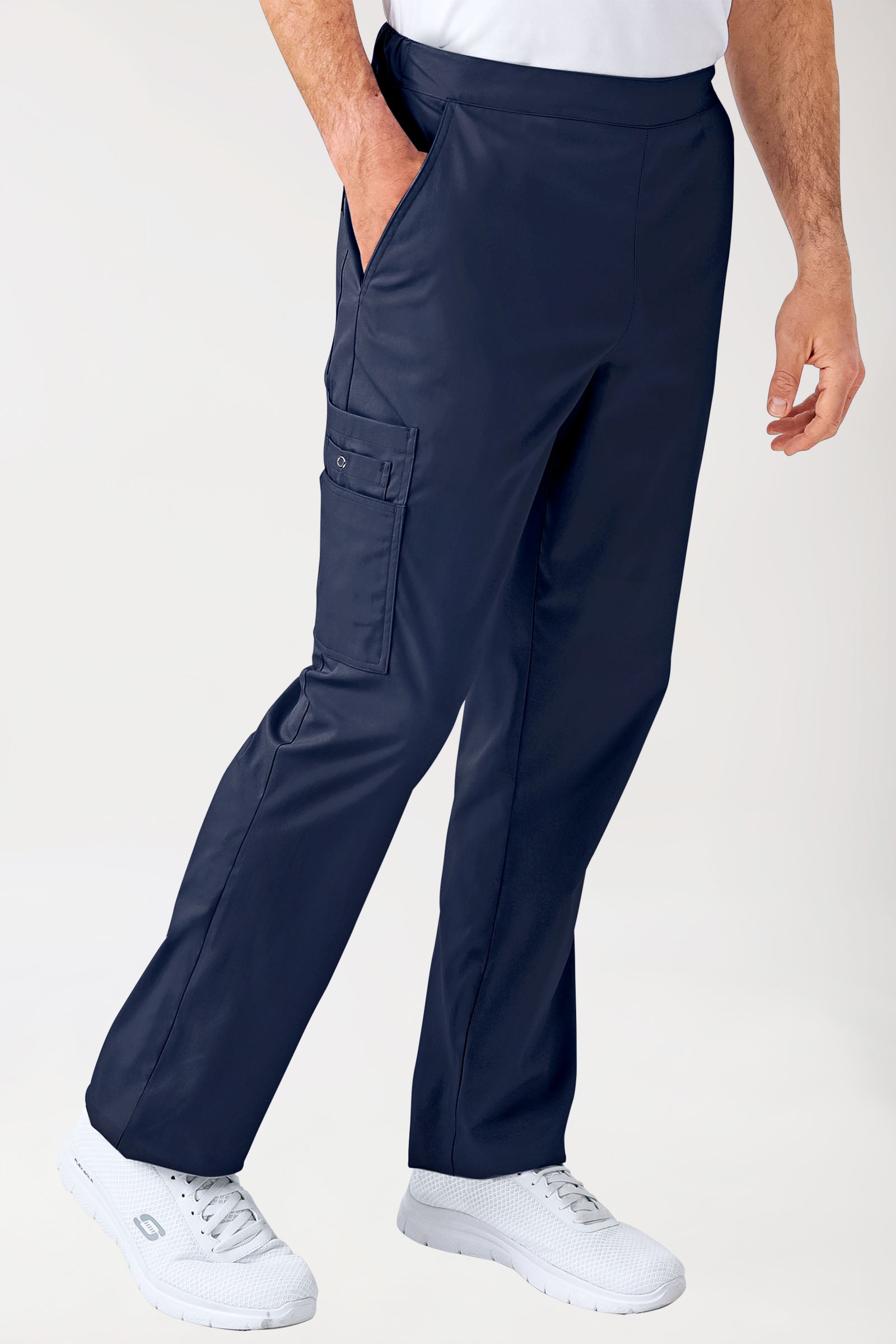 CLINIC STRETCH broek uniseks - met beenzak navy