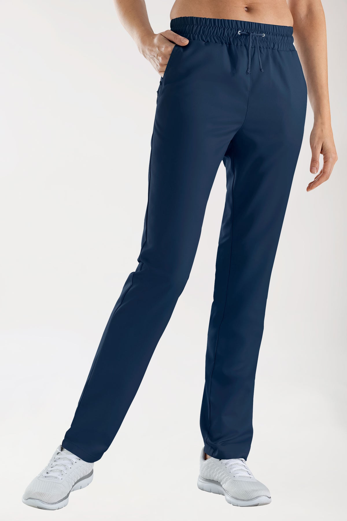 GREEN broek uniseks - elastische boord navy, Voorzijde view