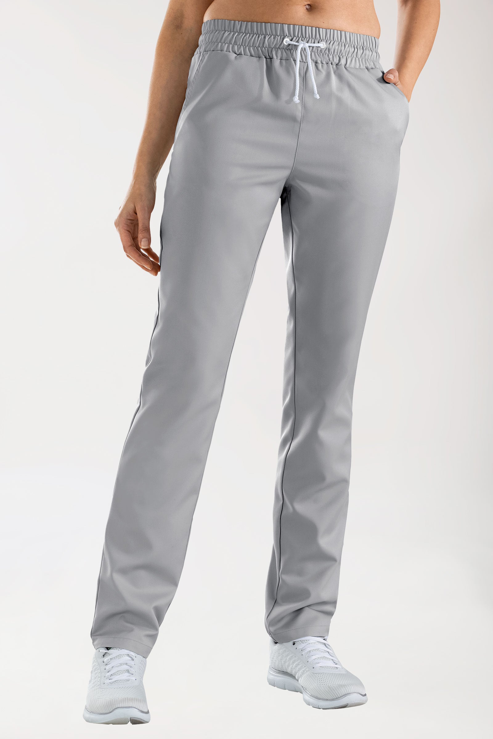 GREEN broek uniseks - elastische boord parelgrijs