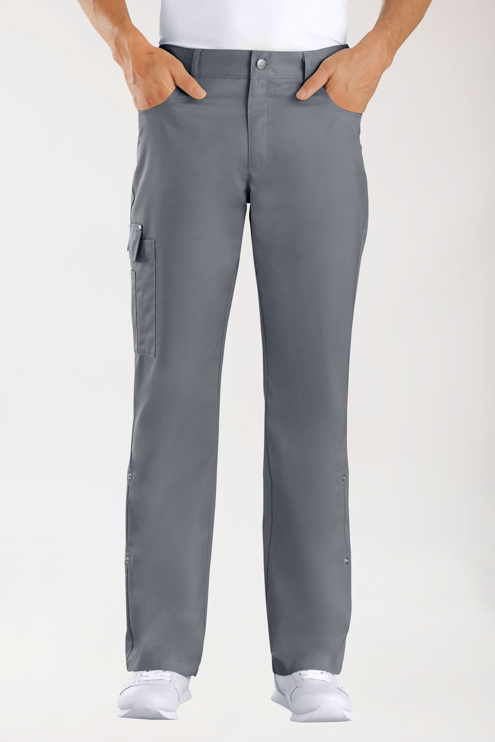JUST STRONG broek unisex - deels elastische boord steengrijs