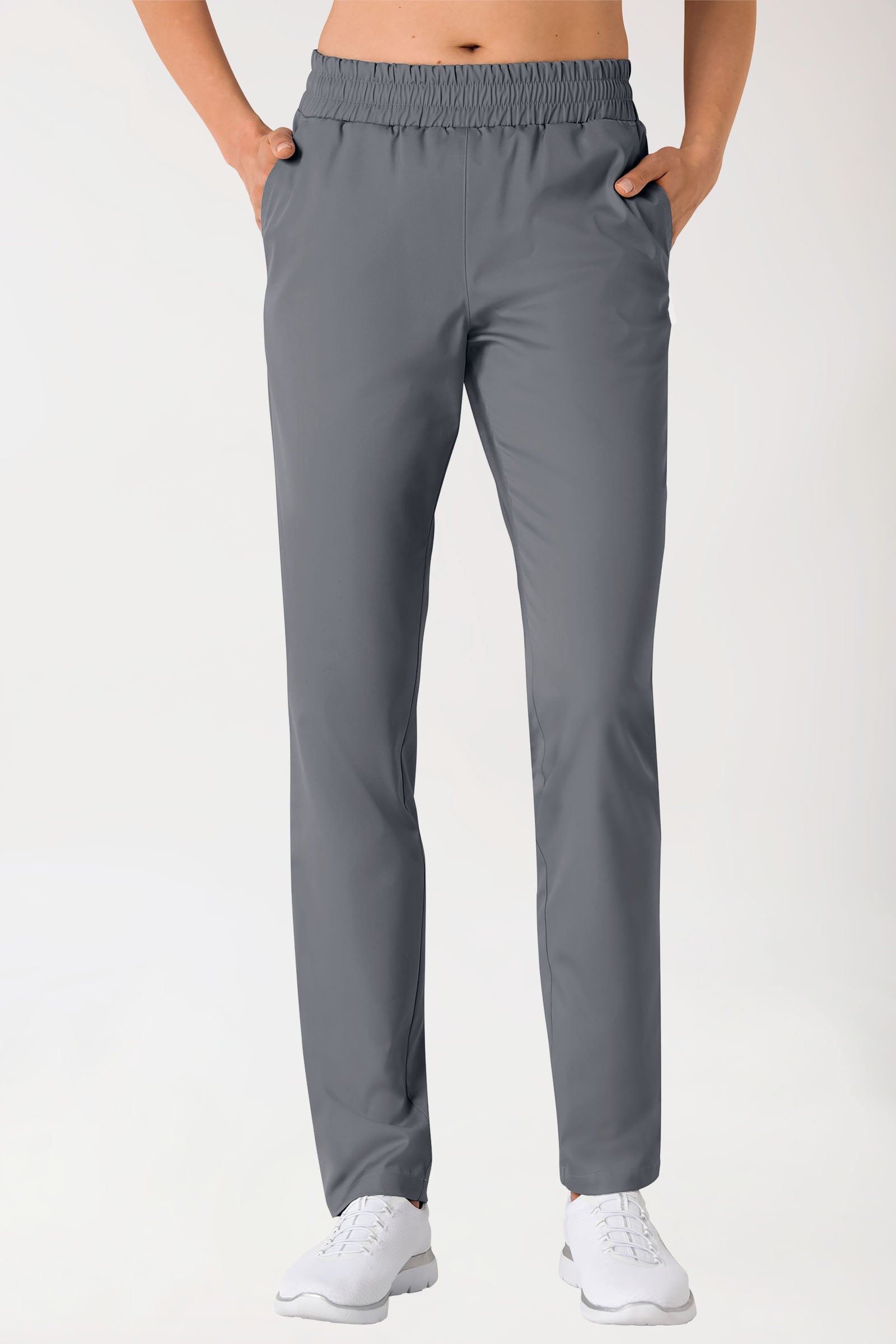 broek uniseks - hoge boord steengrijs