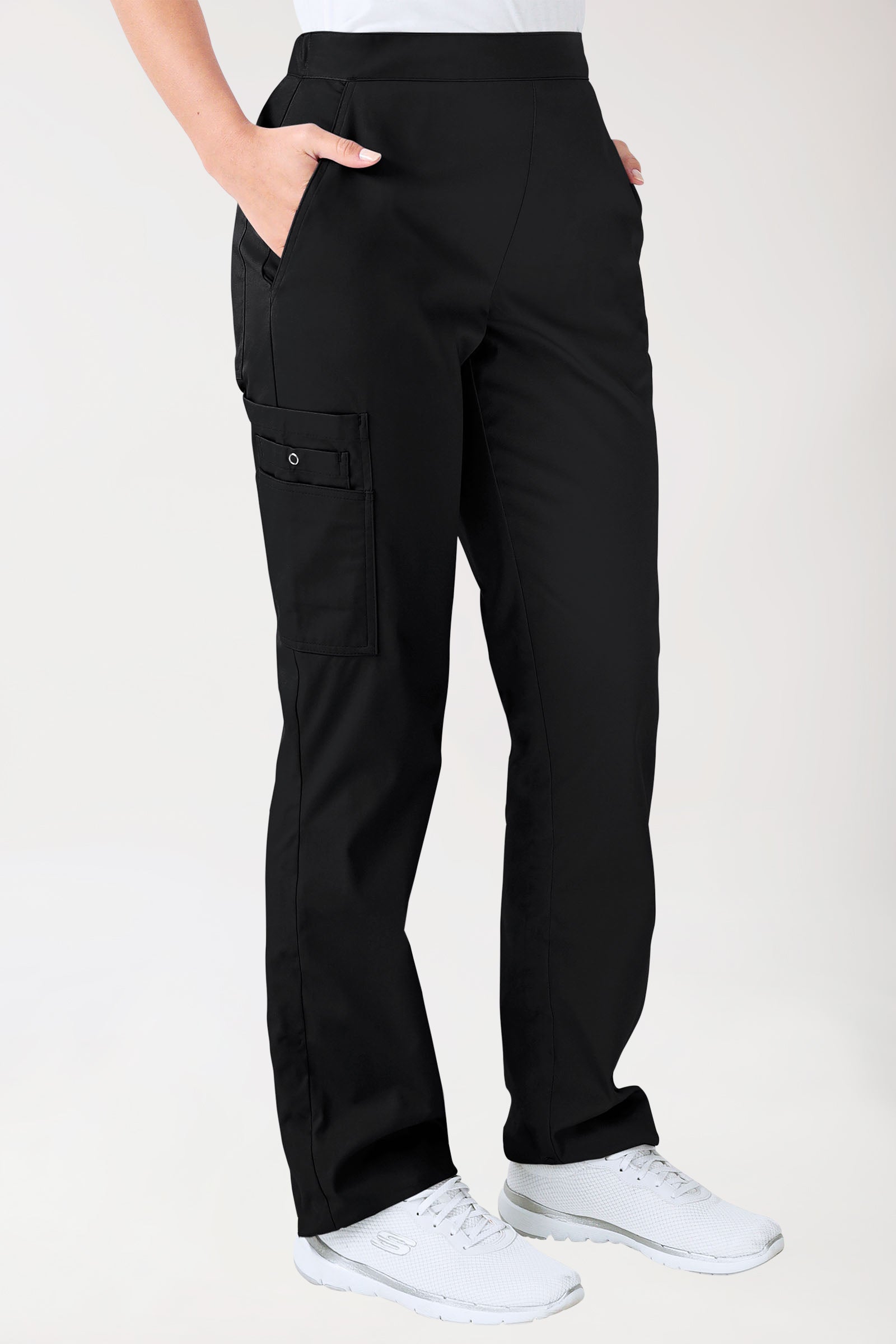 CLINIC STRETCH broek uniseks - met beenzak zwart