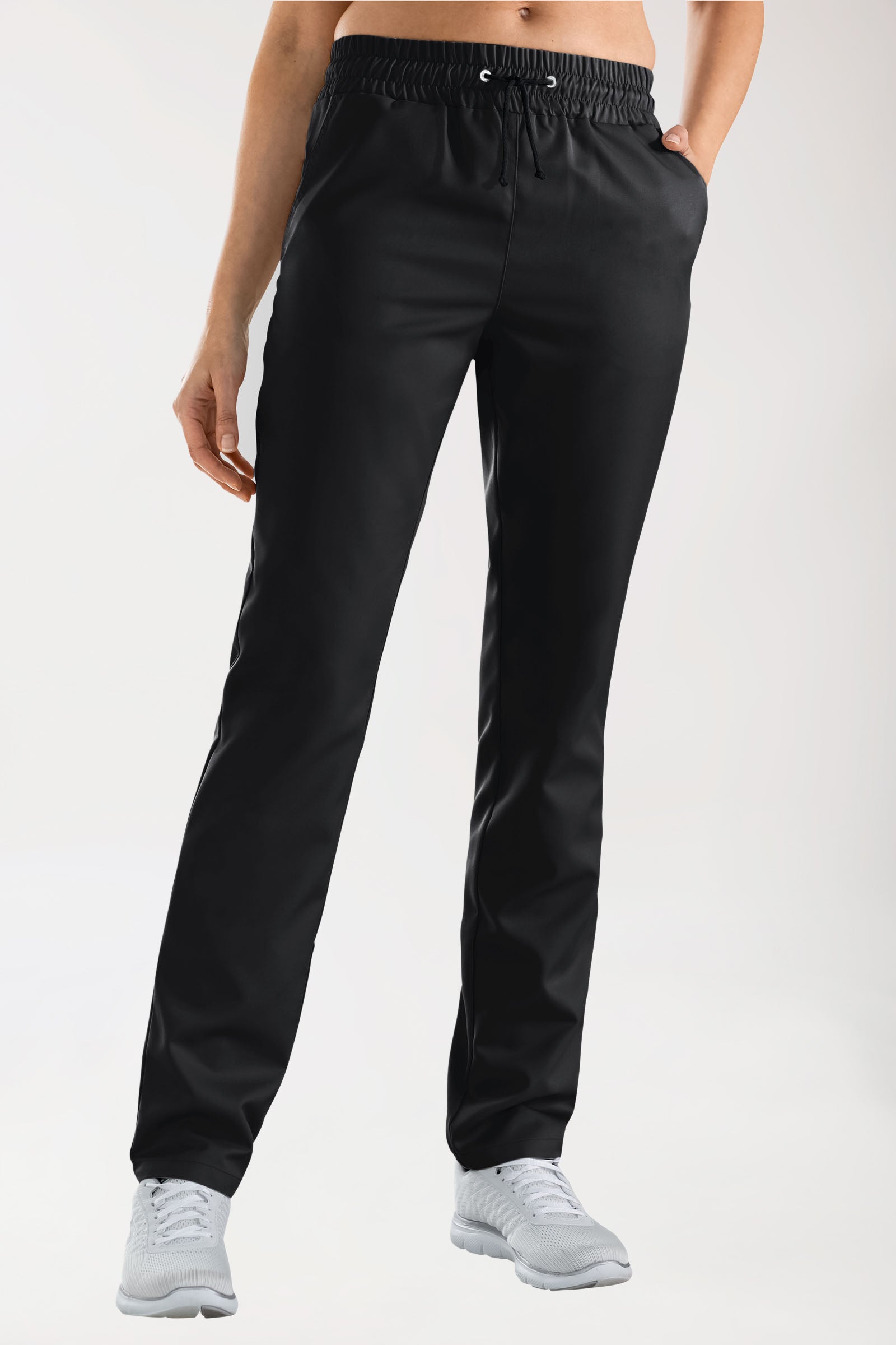 GREEN broek uniseks - elastische boord zwart