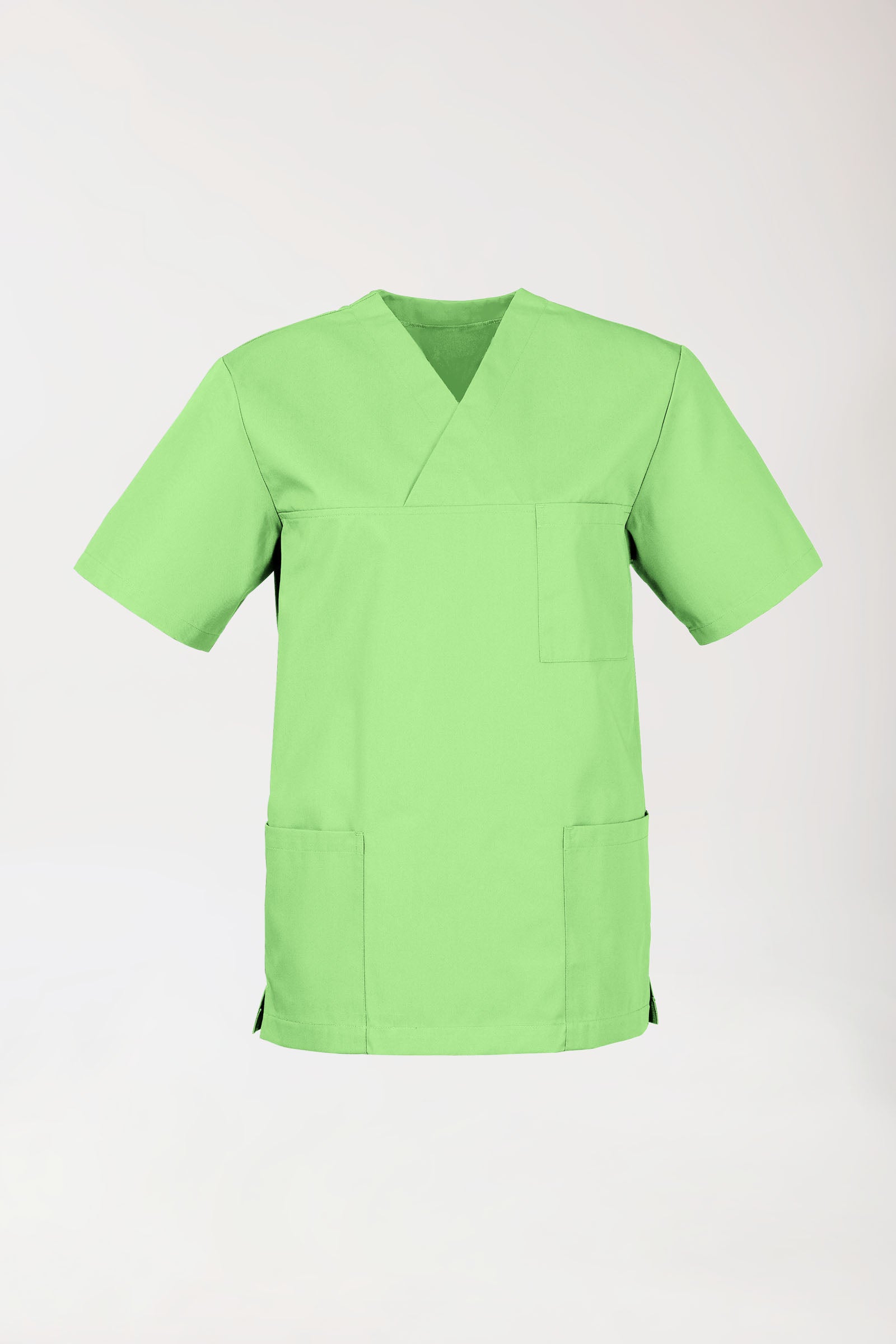 JUST STRONG oversteektuniek uniseks - V-hals appelgroen