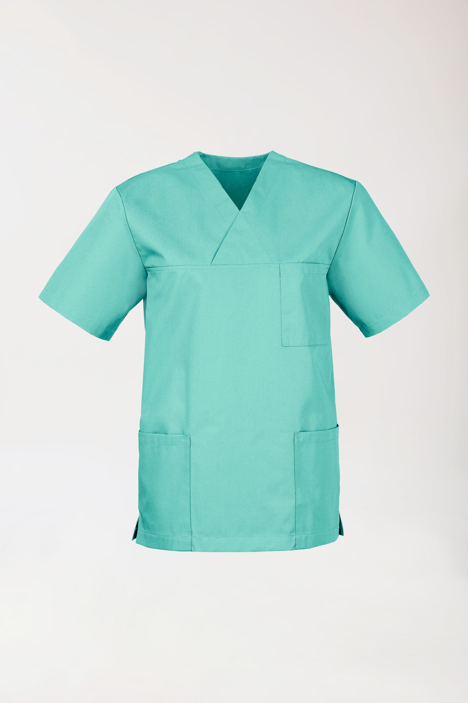 JUST STRONG oversteektuniek uniseks - V-hals aqua green