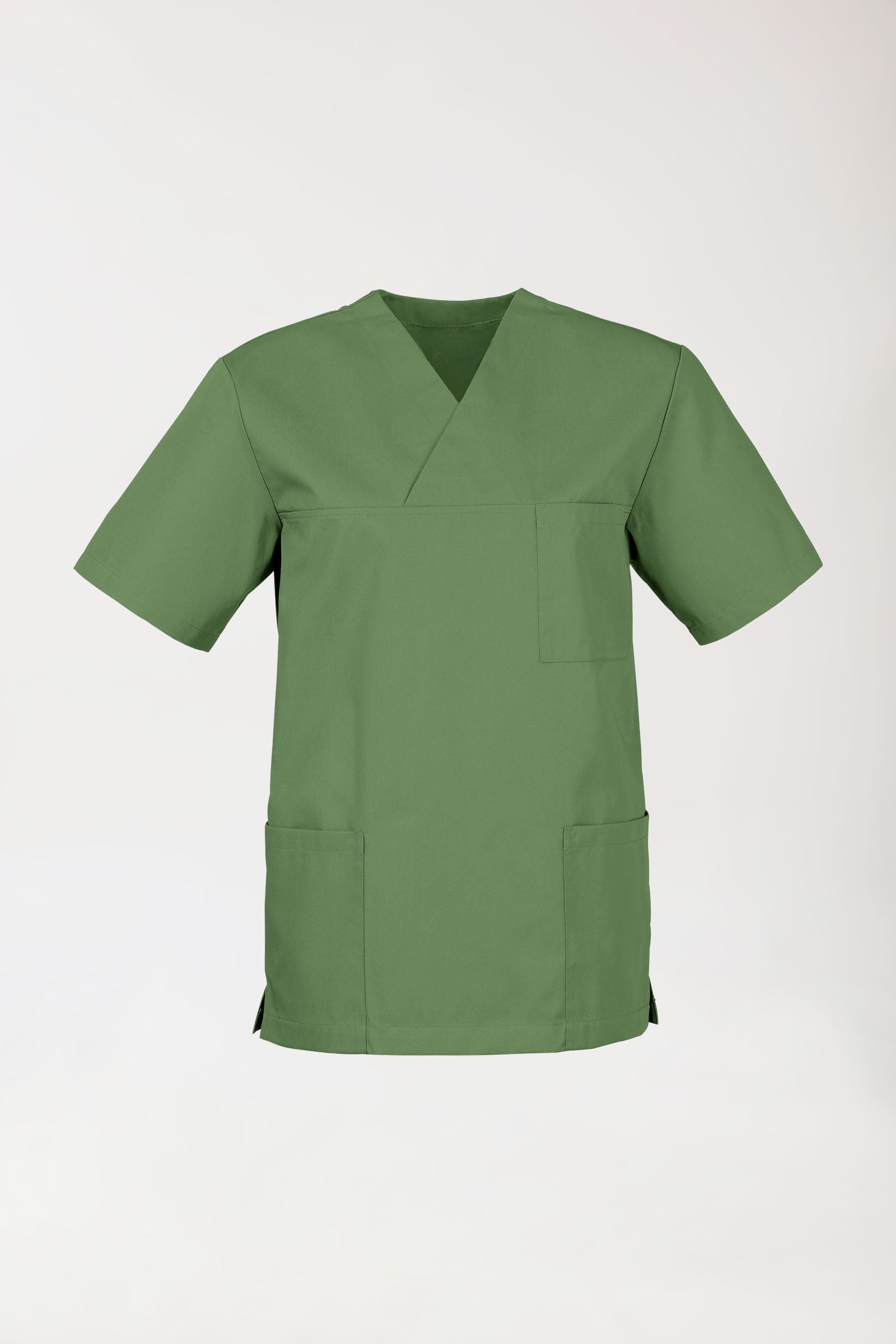 JUST STRONG oversteektuniek uniseks - V-hals grasgroen