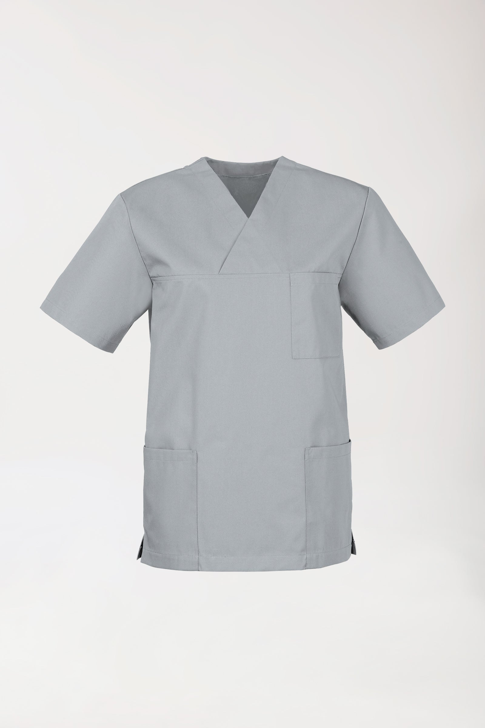 JUST STRONG oversteektuniek uniseks - V-hals grijs