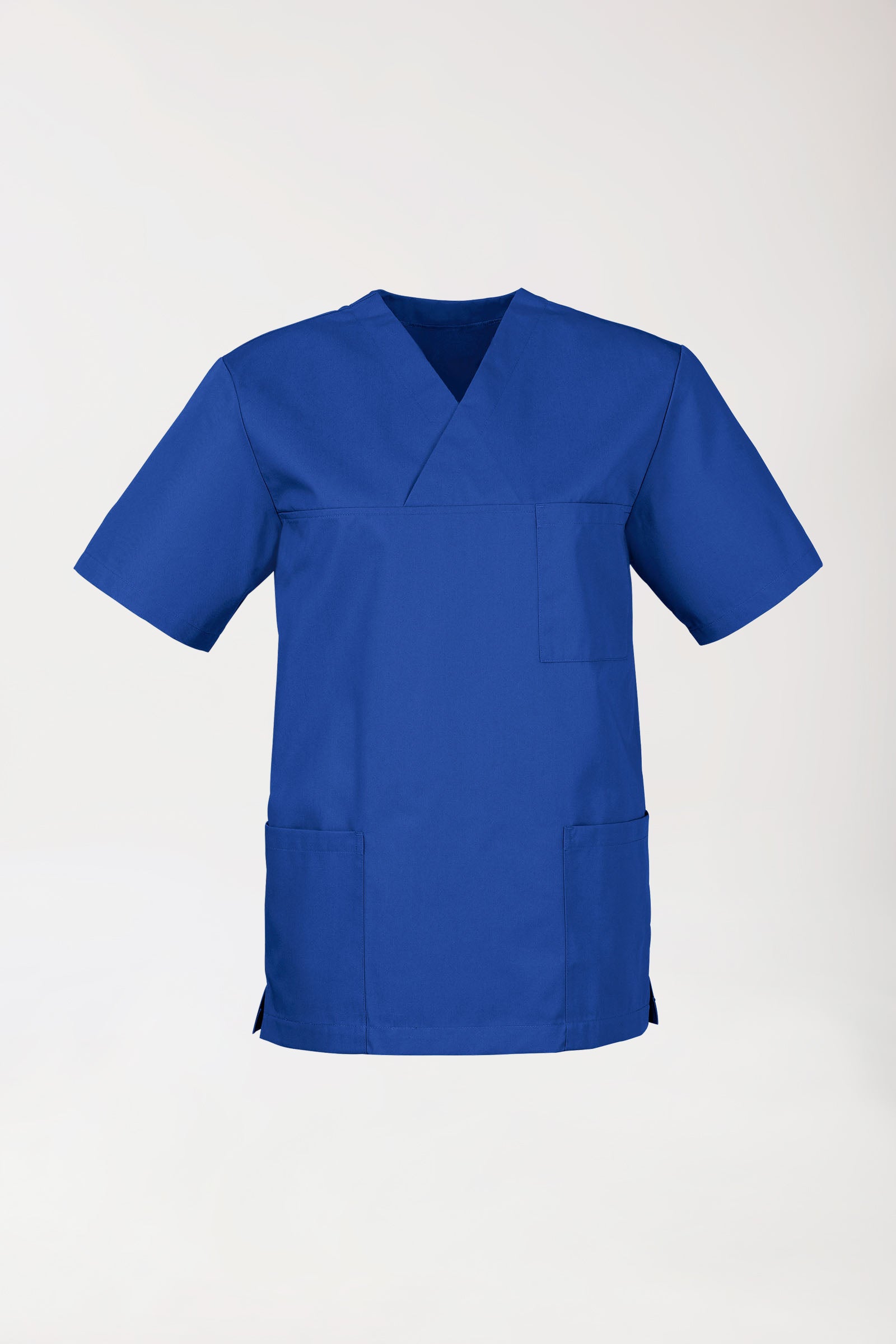 JUST STRONG oversteektuniek uniseks - V-hals koningsblauw