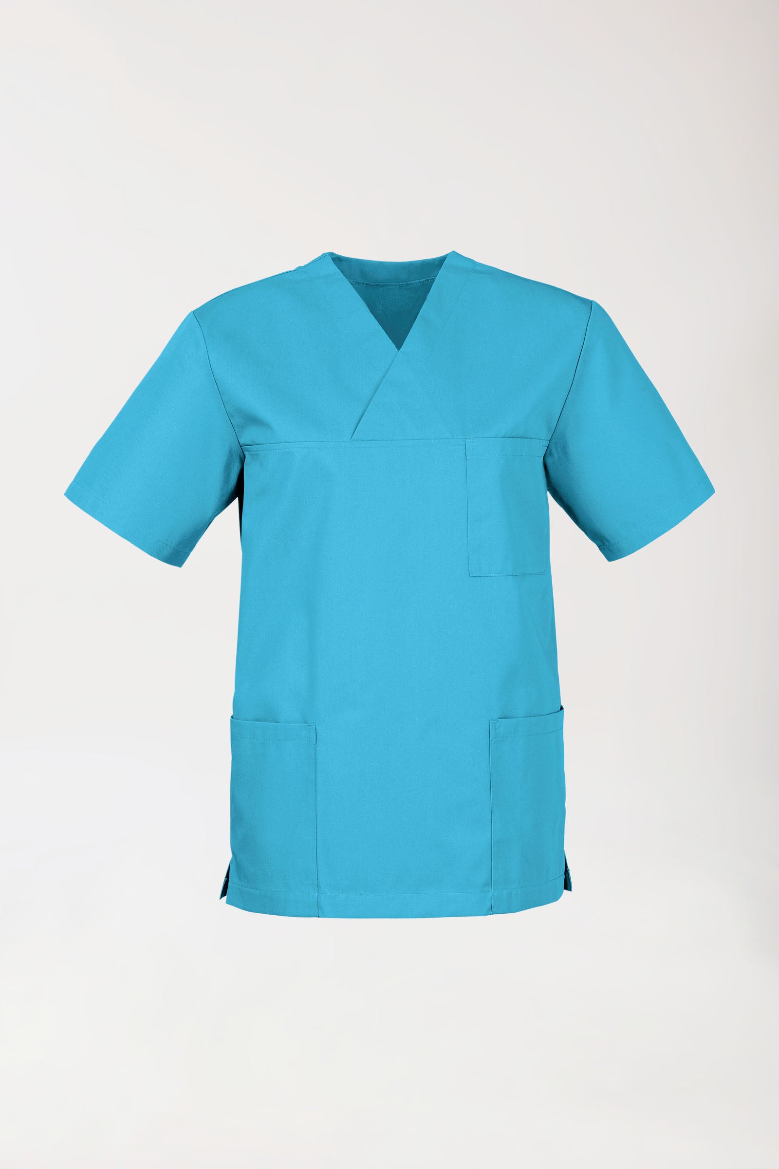 JUST STRONG oversteektuniek uniseks - V-hals turquoise