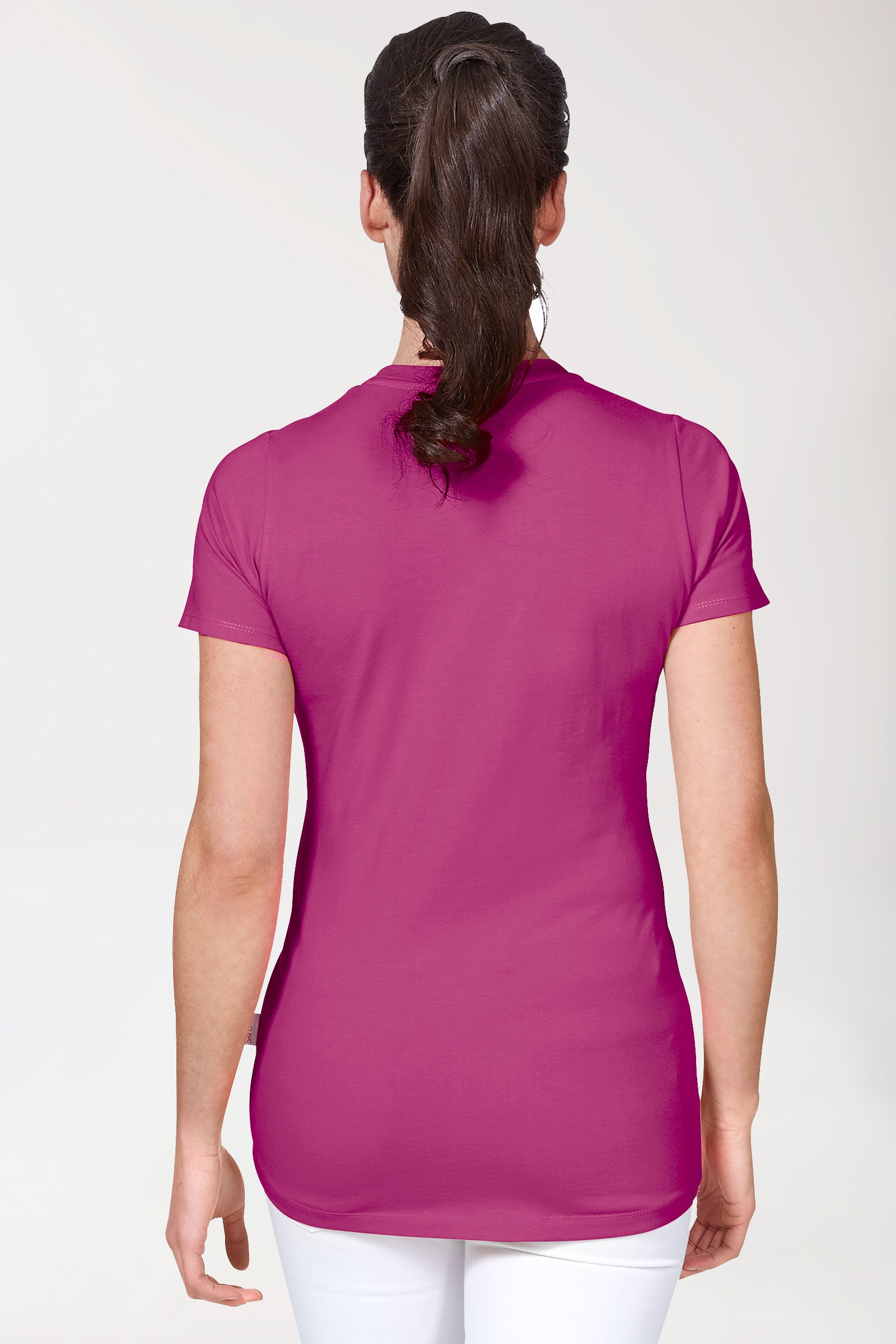 CORE shirt dames - ronde hals berry, Achterzijde view 