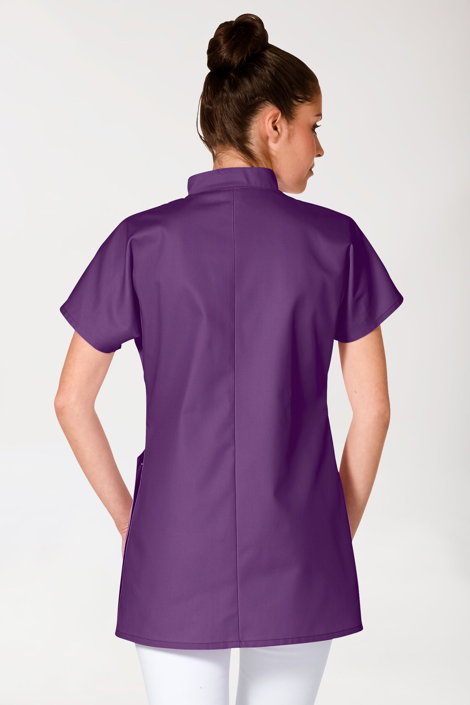 JUST STRONG tuniek dames - drukknoopsluiting lila