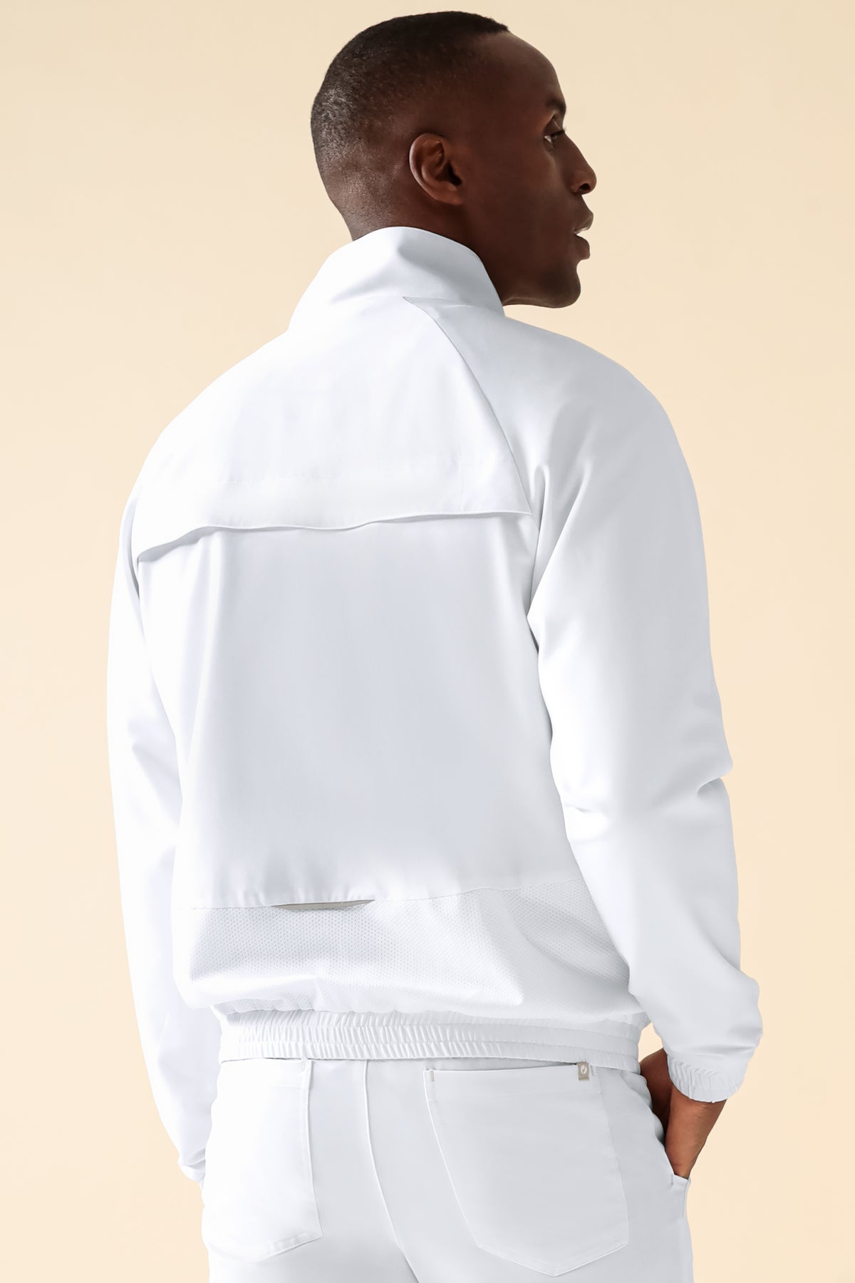 KAERE blouson heren - met elastische manchetten wit